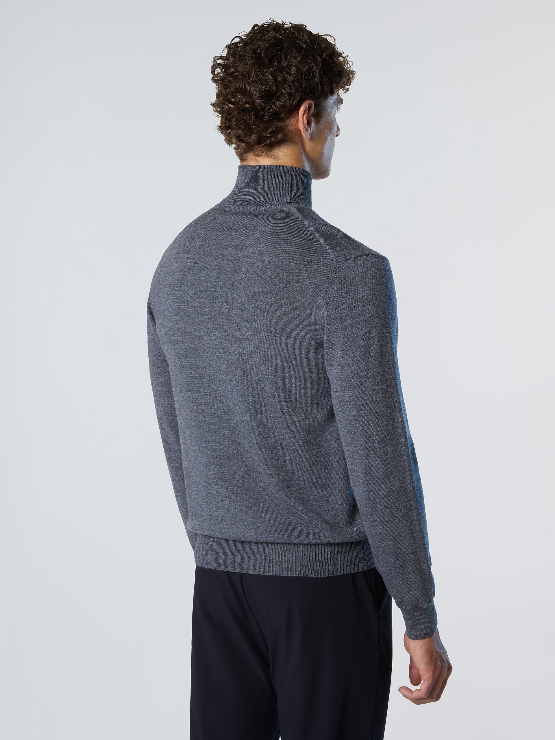 4 | Medium grey melange | turtle-neck-12gg-knitwear-699157