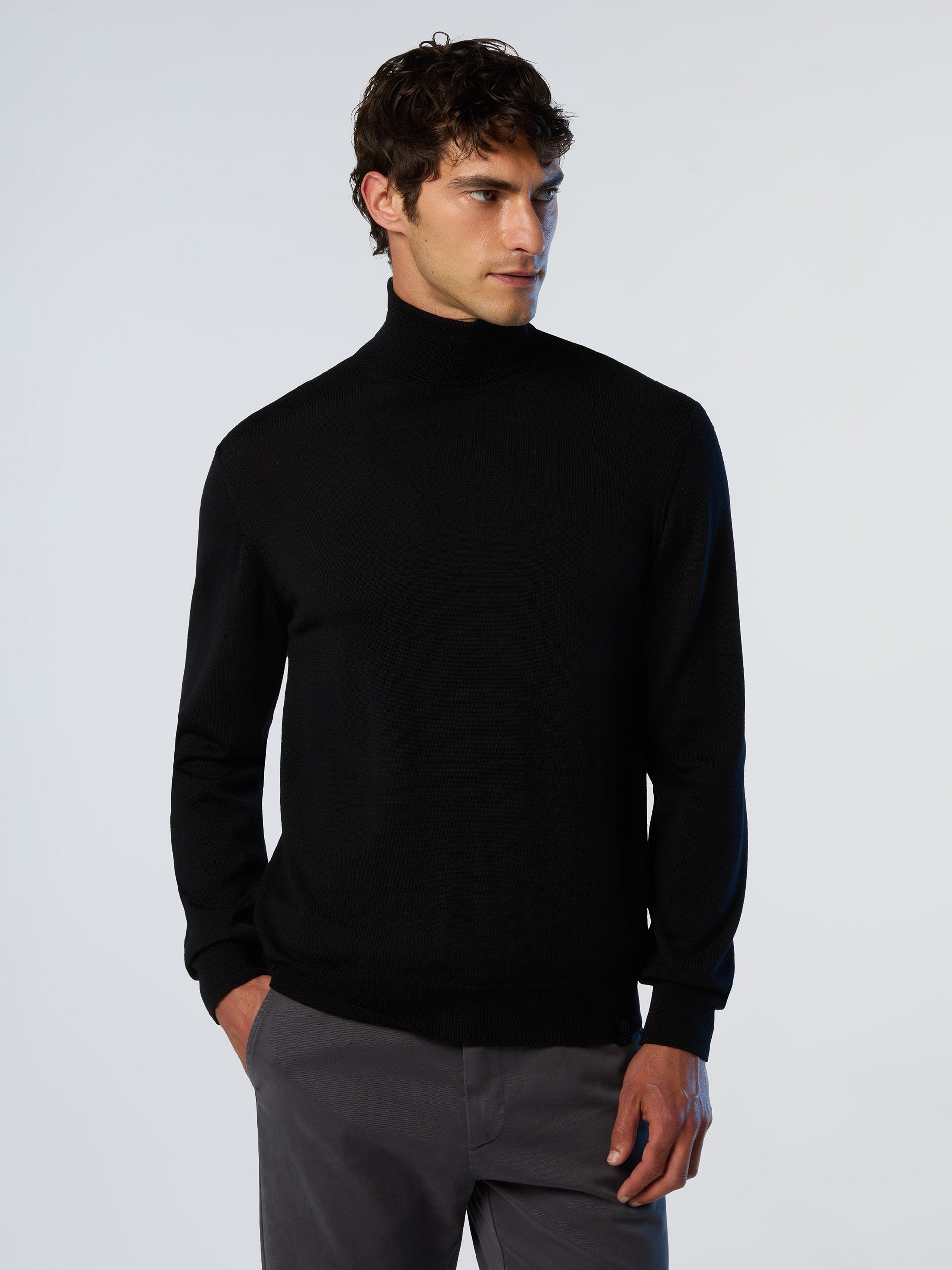 1 | Black | turtle-neck-12gg-knitwear-699157