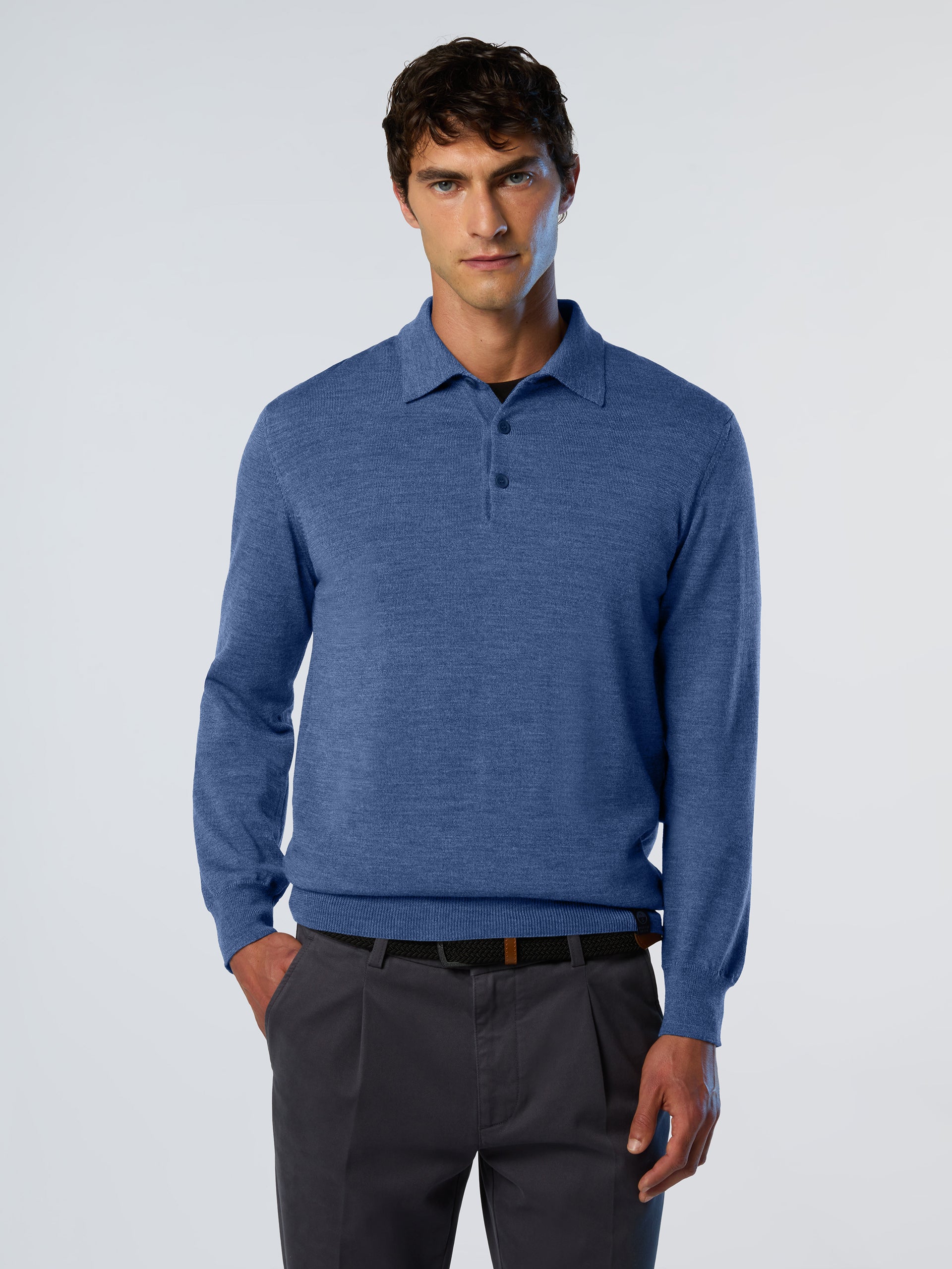 トップス front11201 REDE W-G Merino Polo Sweater FGS Original Classic Sweatshirts – FRONT 11201