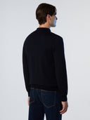 4 | Navy blue | polo-neck-ls-12gg-knitwear-699158