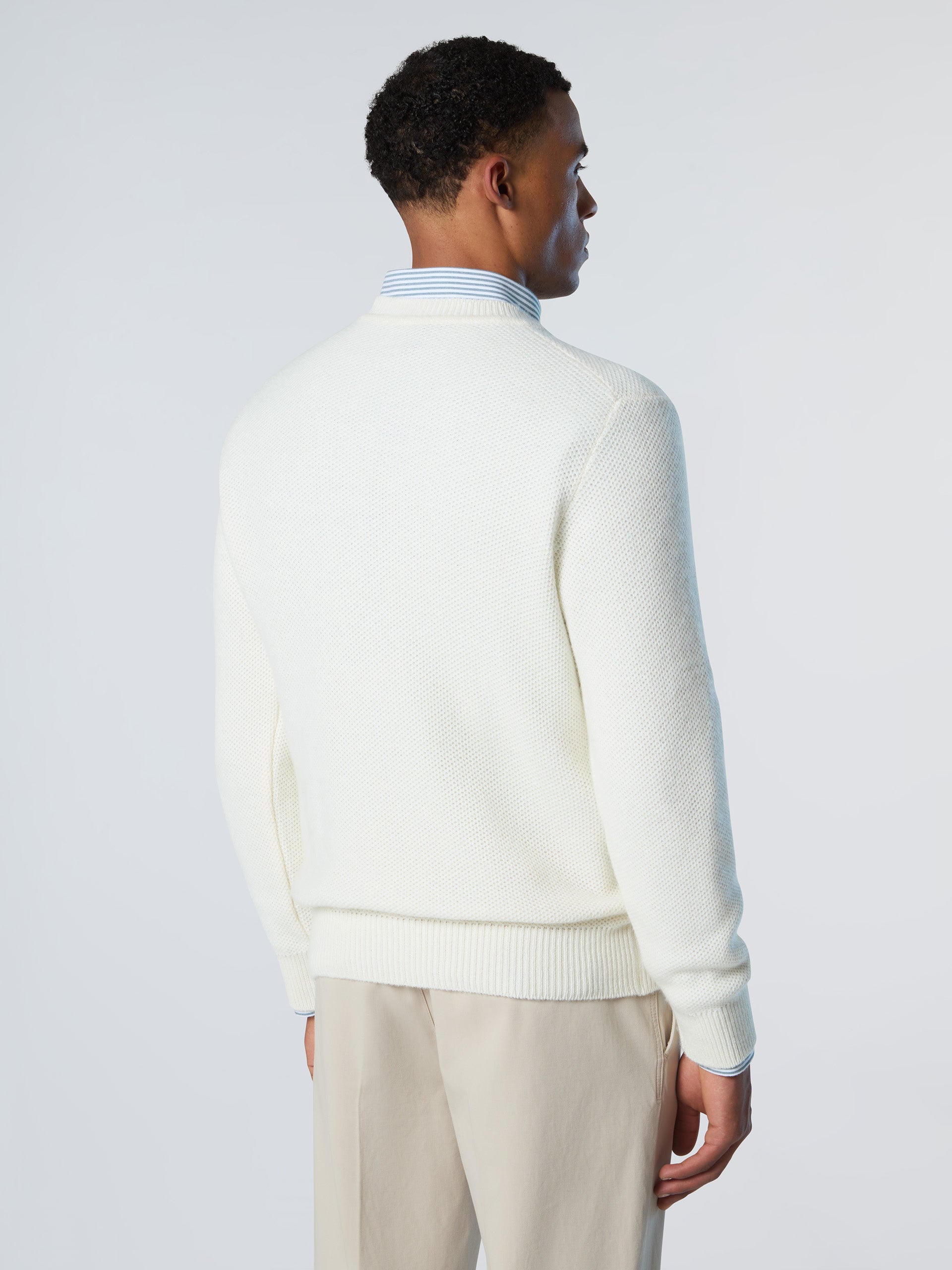 MUTA MARINE Knit Sweater 7 (XXL) White