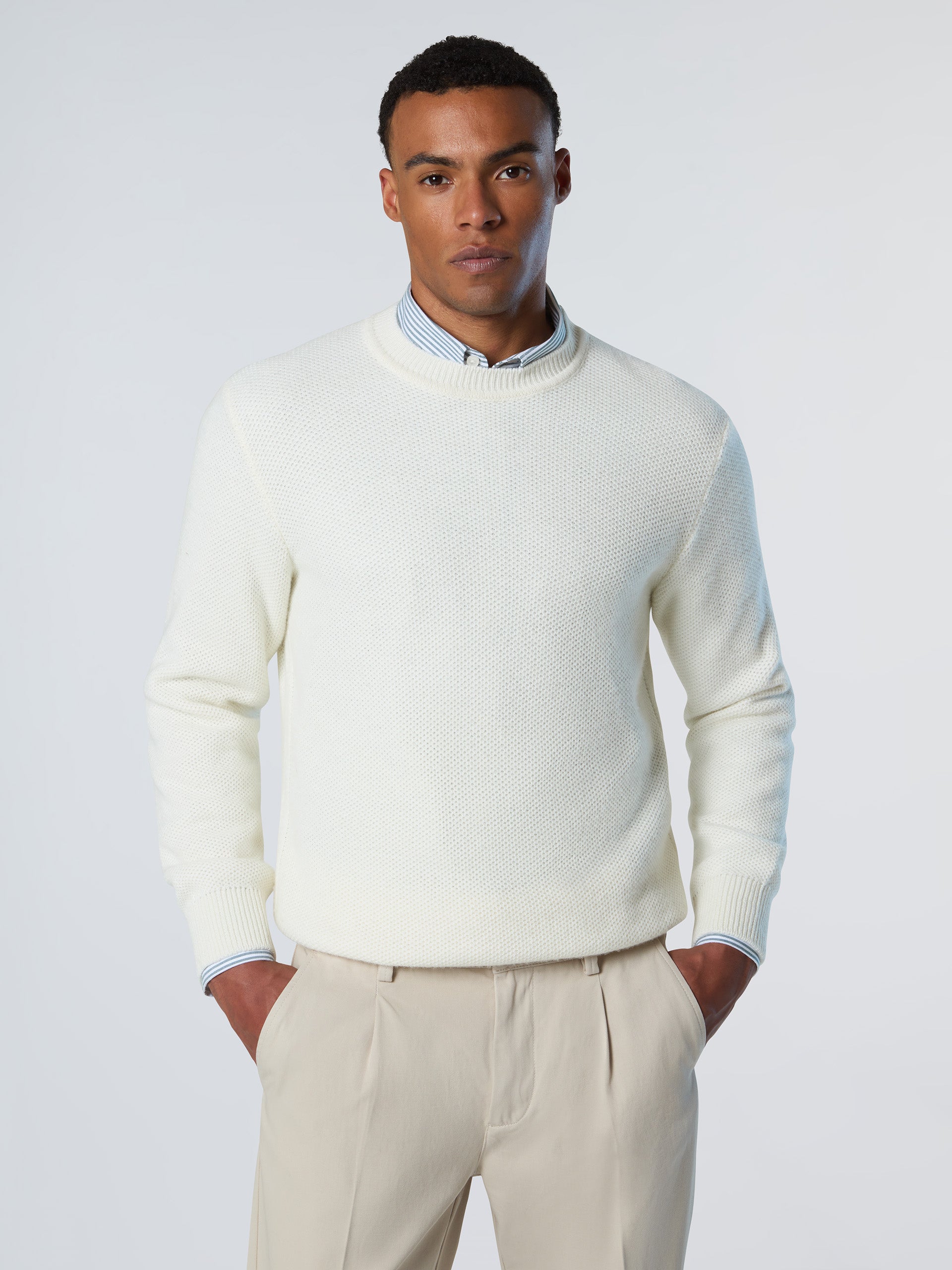 Honeycomb crew-neck sweater | North Sails