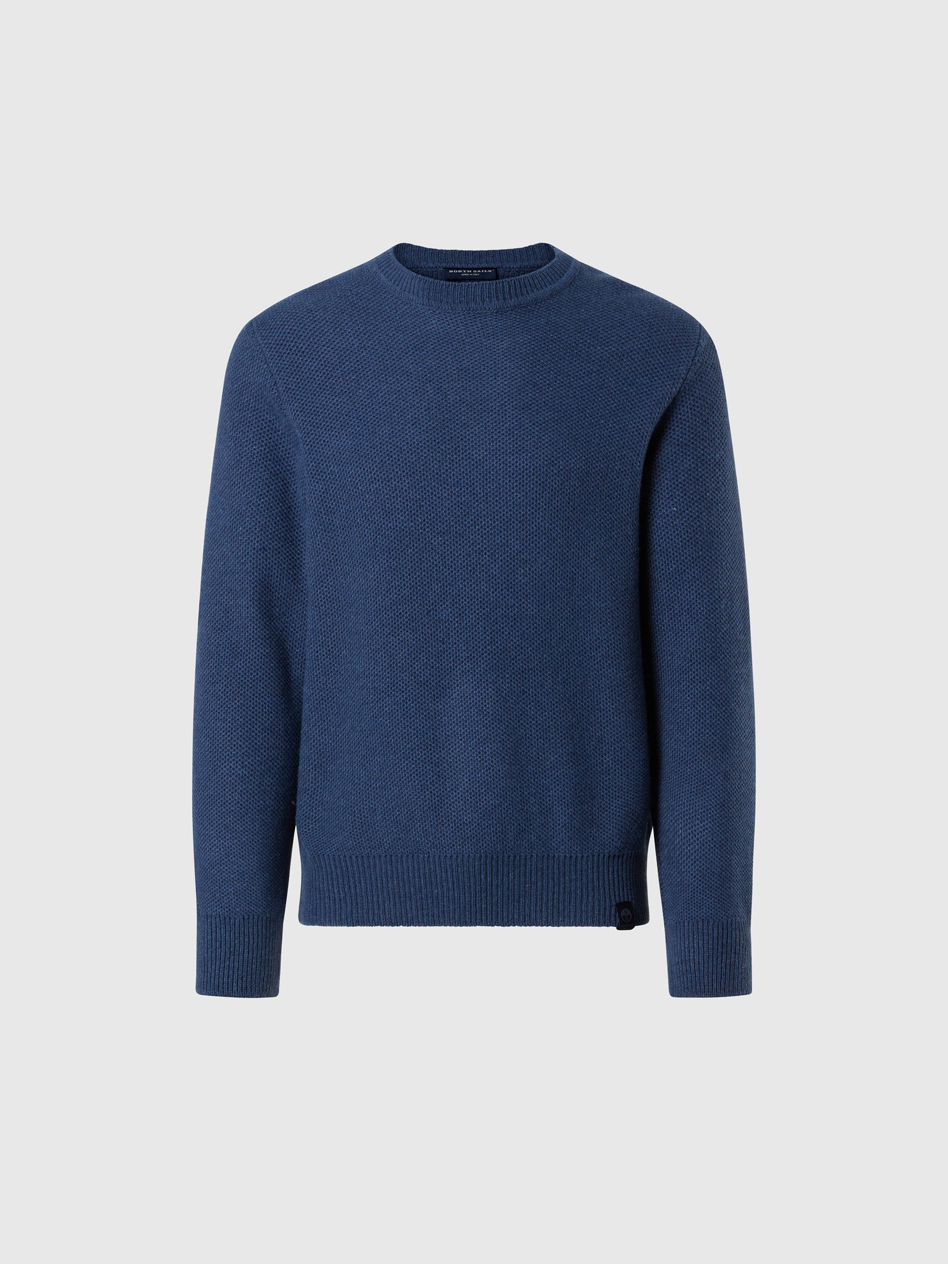 hover | China blue melange | crewneck-7gg-knitwear-699159