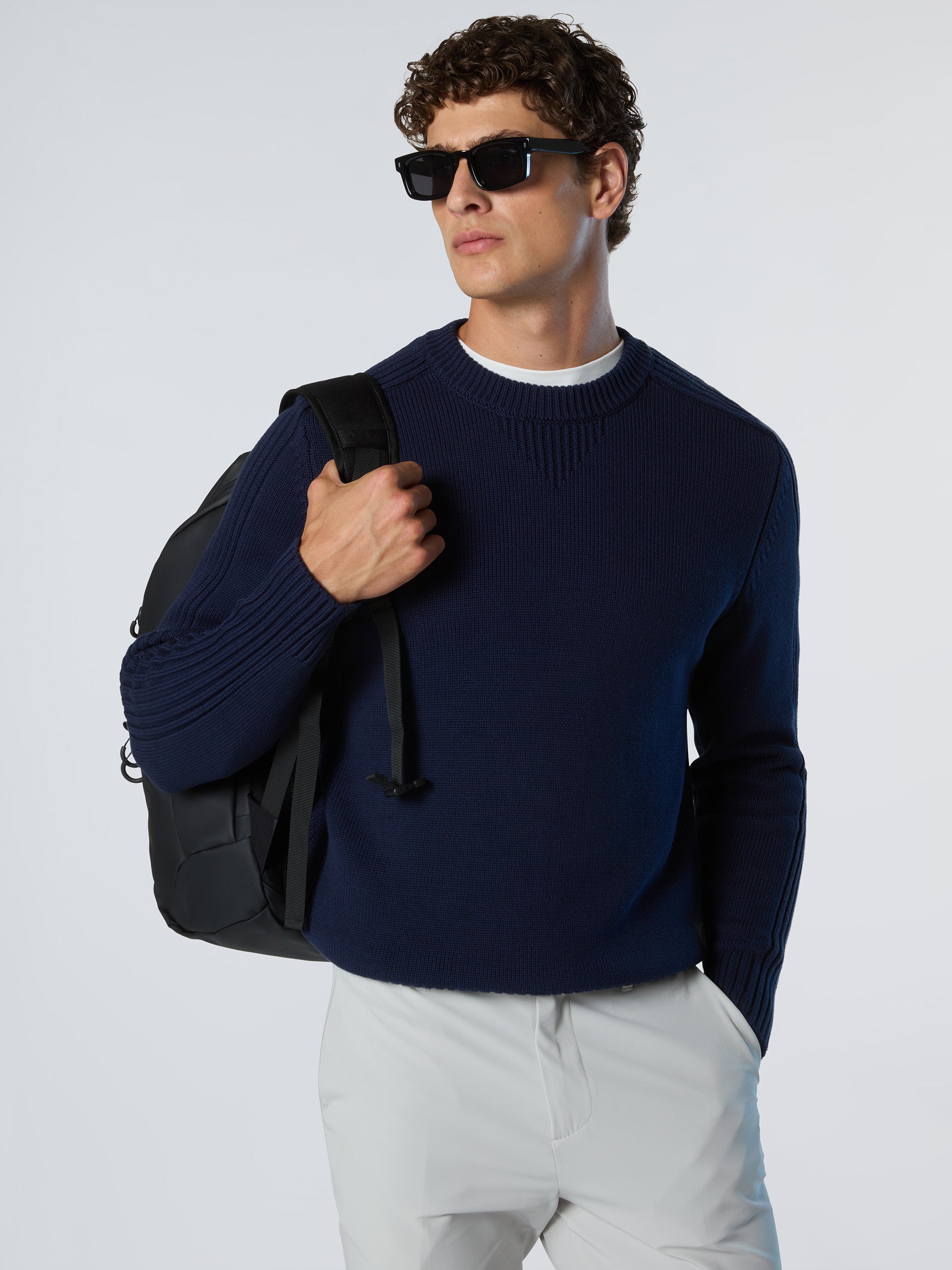 2 | Navy blue | crewneck-3gg-knitwear-699161