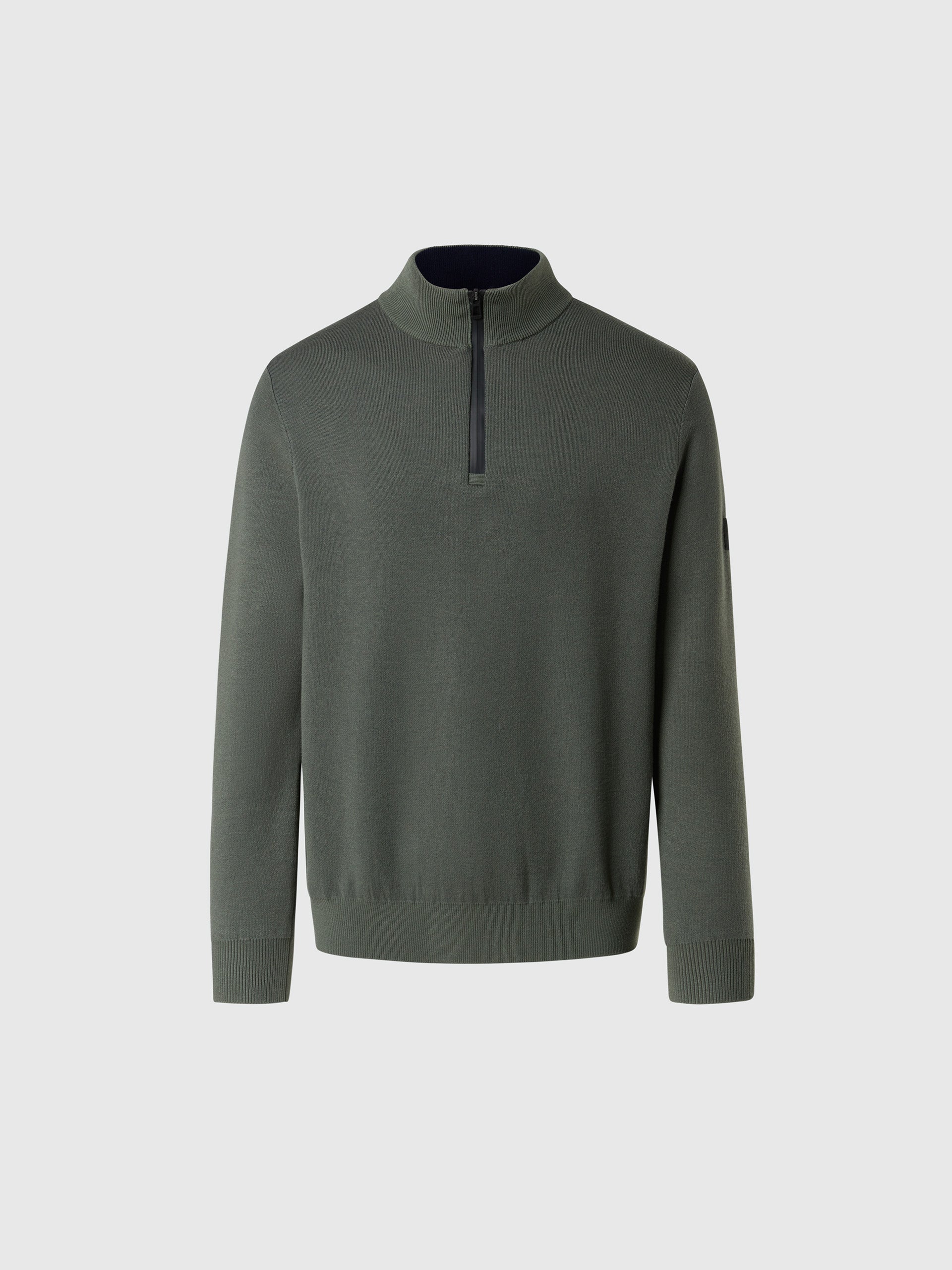 hover | City grey | half-zip-12gg-knitwear-699169
