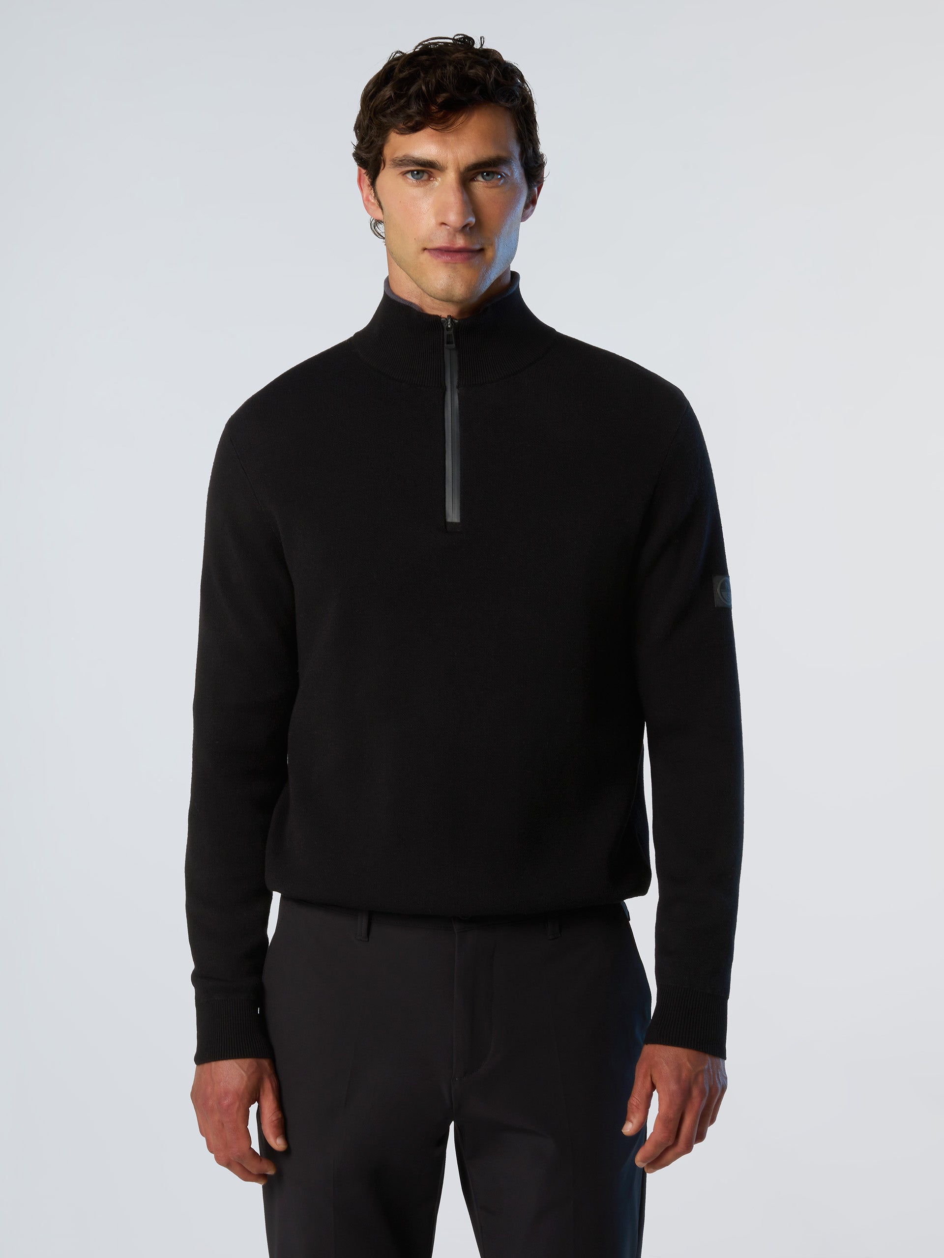 1 | Black | half-zip-12gg-knitwear-699169