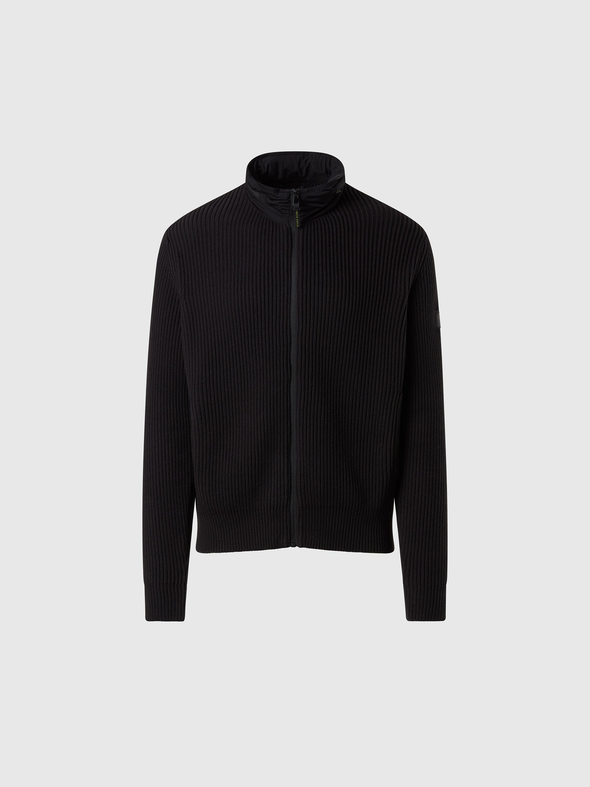 hover | Black | full-zip-5gg-knitwear-699173