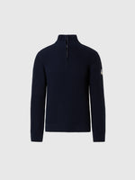 hover | Navy blue | half-zip-5gg-knitwear-699179