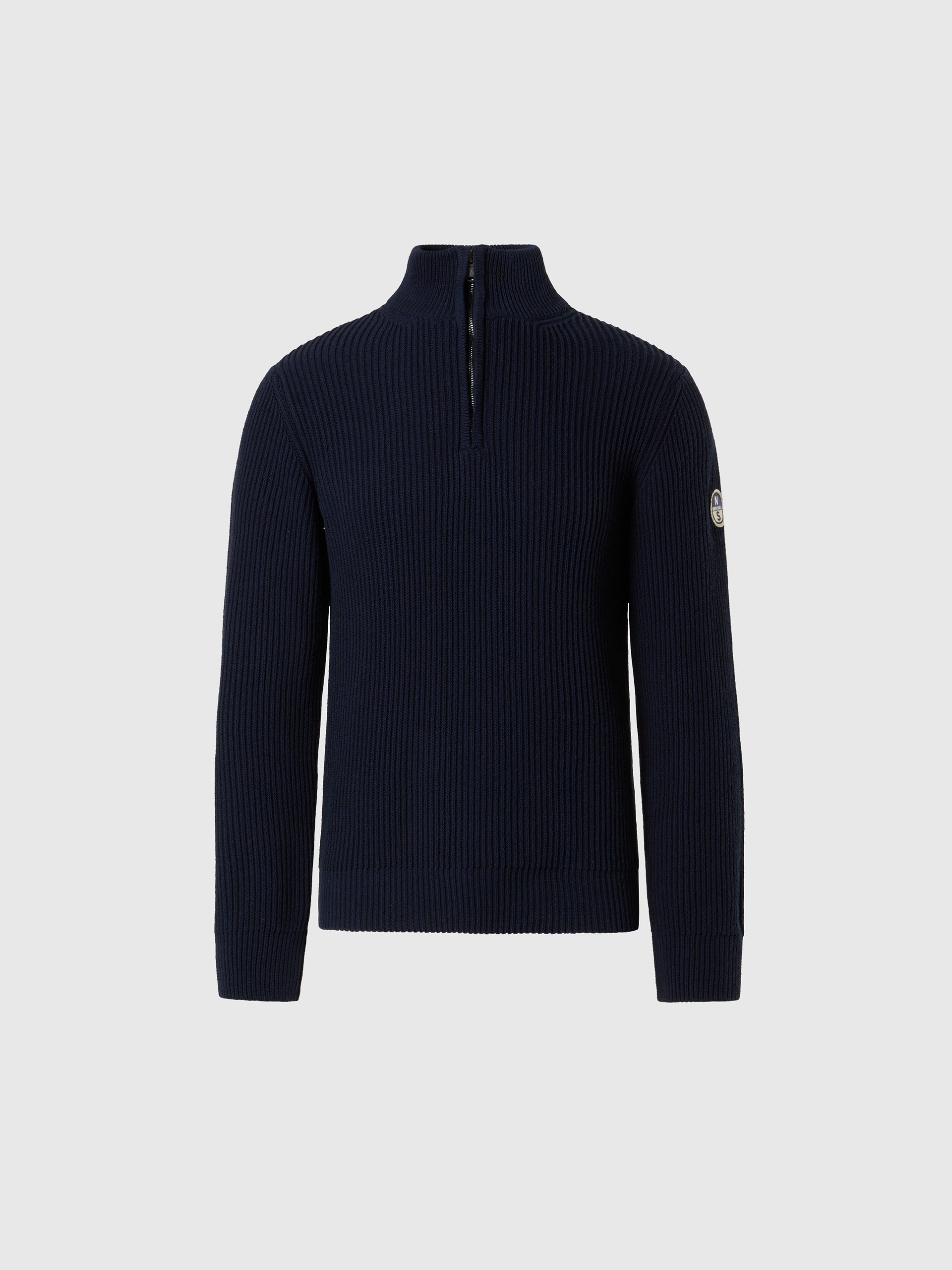 hover | Navy blue | half-zip-5gg-knitwear-699179