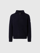 hover | Navy blue | half-zip-5gg-knitwear-699202