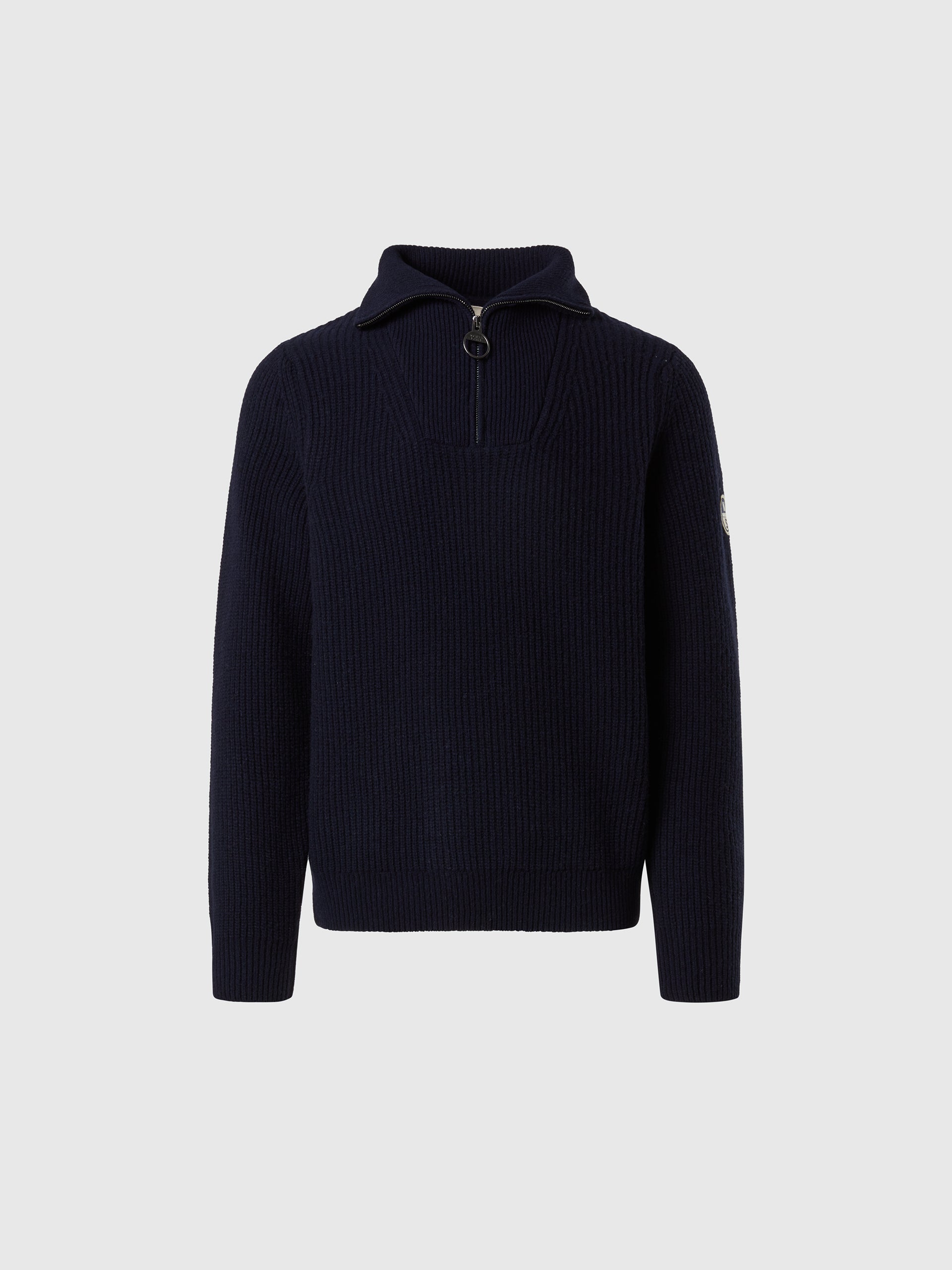 hover | Navy blue | half-zip-5gg-knitwear-699202