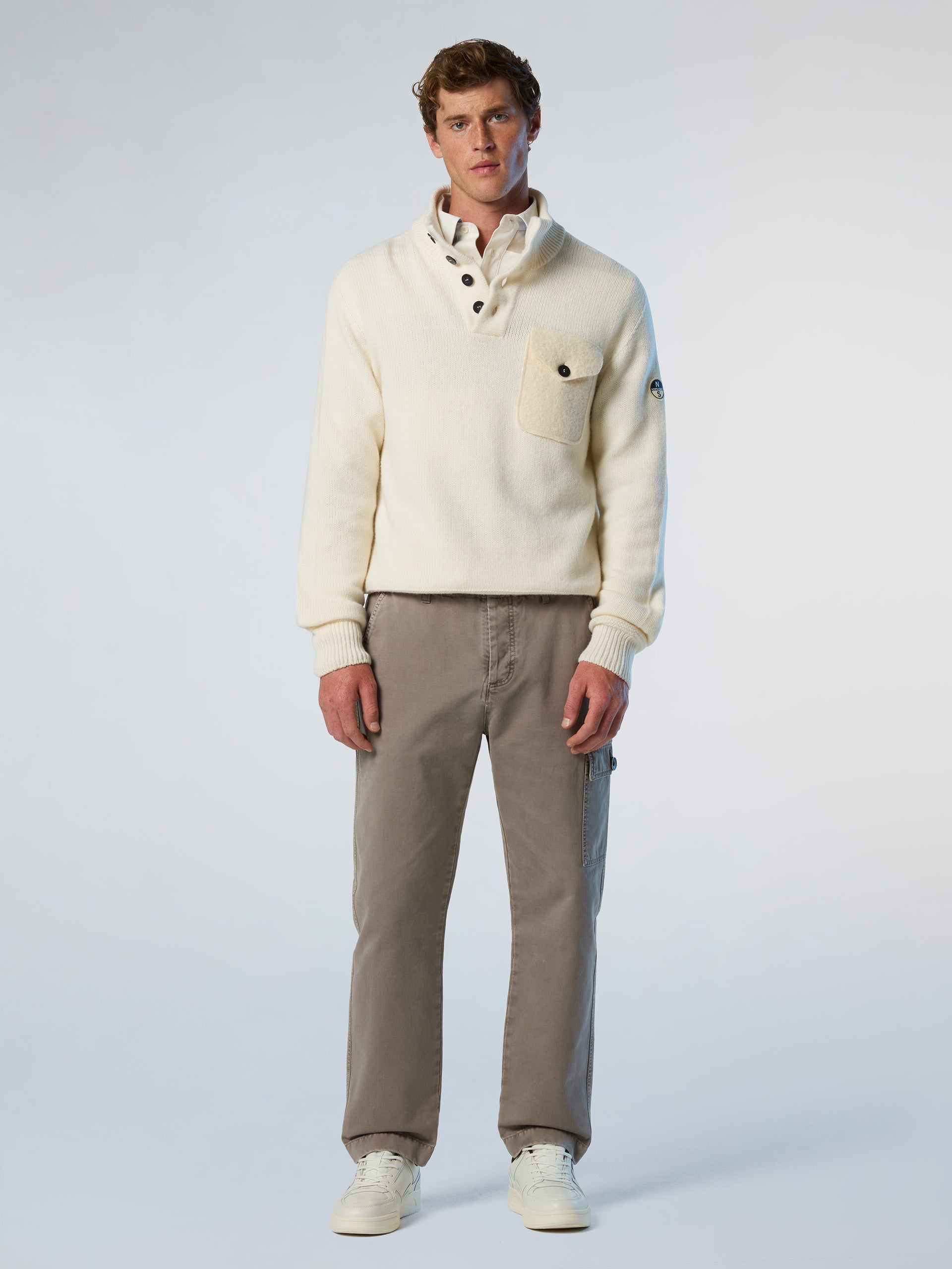 Archive button-front sweater | North Sails