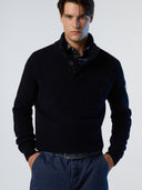 5 | Navy blue | half-buttons-5gg-knitwear-699203
