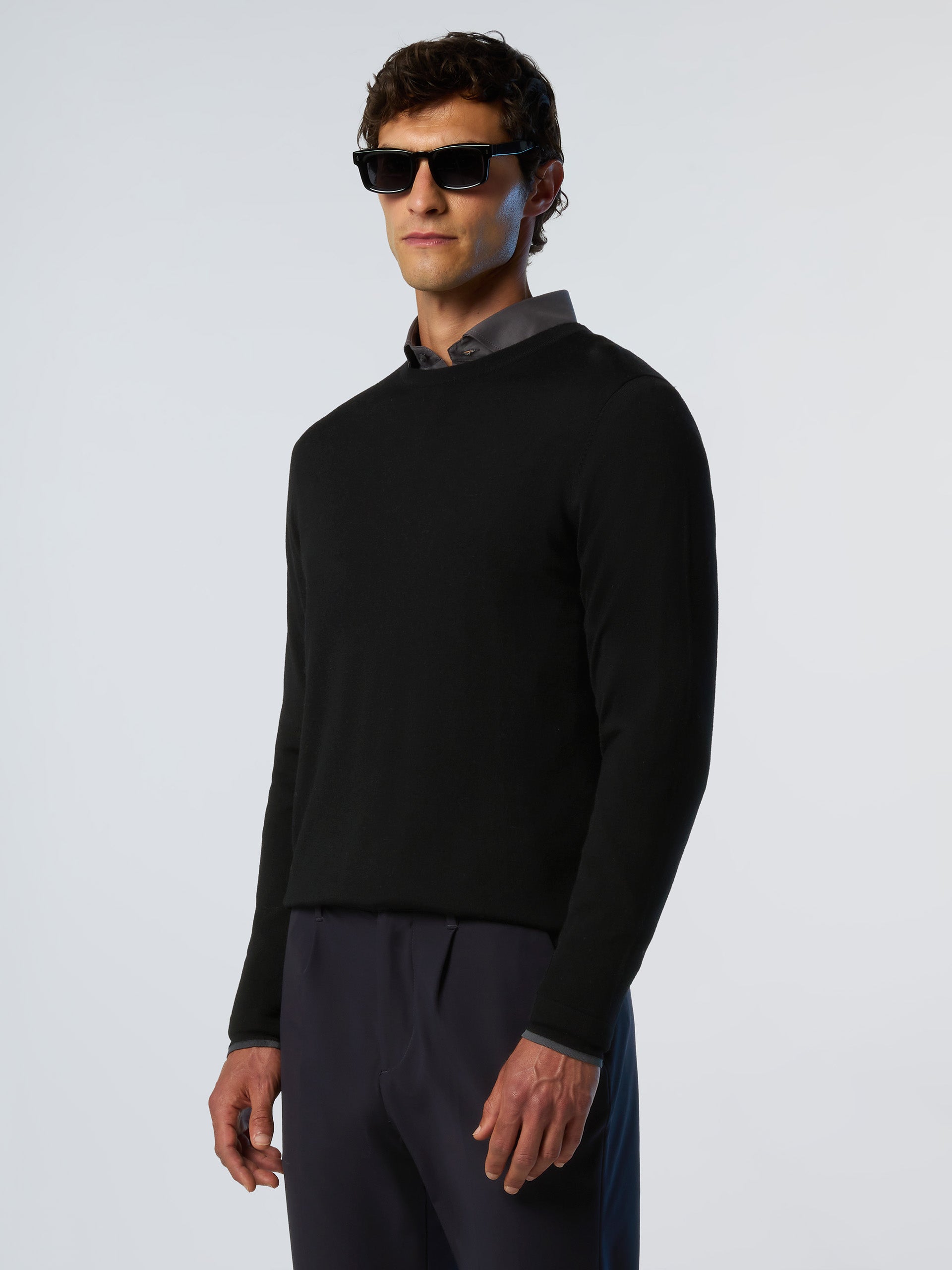 2 | Black | crewneck-14gg-knitwear-699218