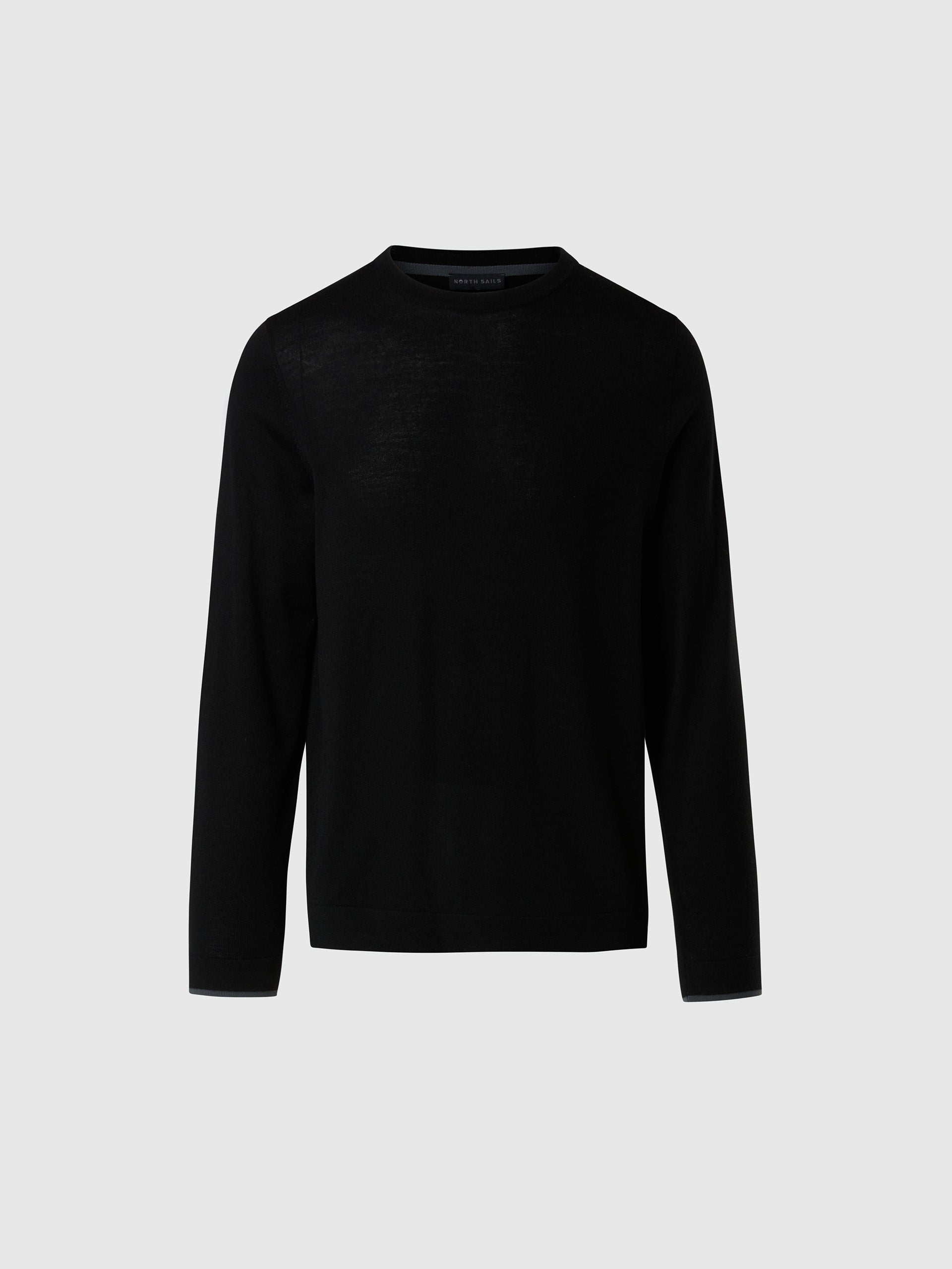hover | Black | crewneck-14gg-knitwear-699218