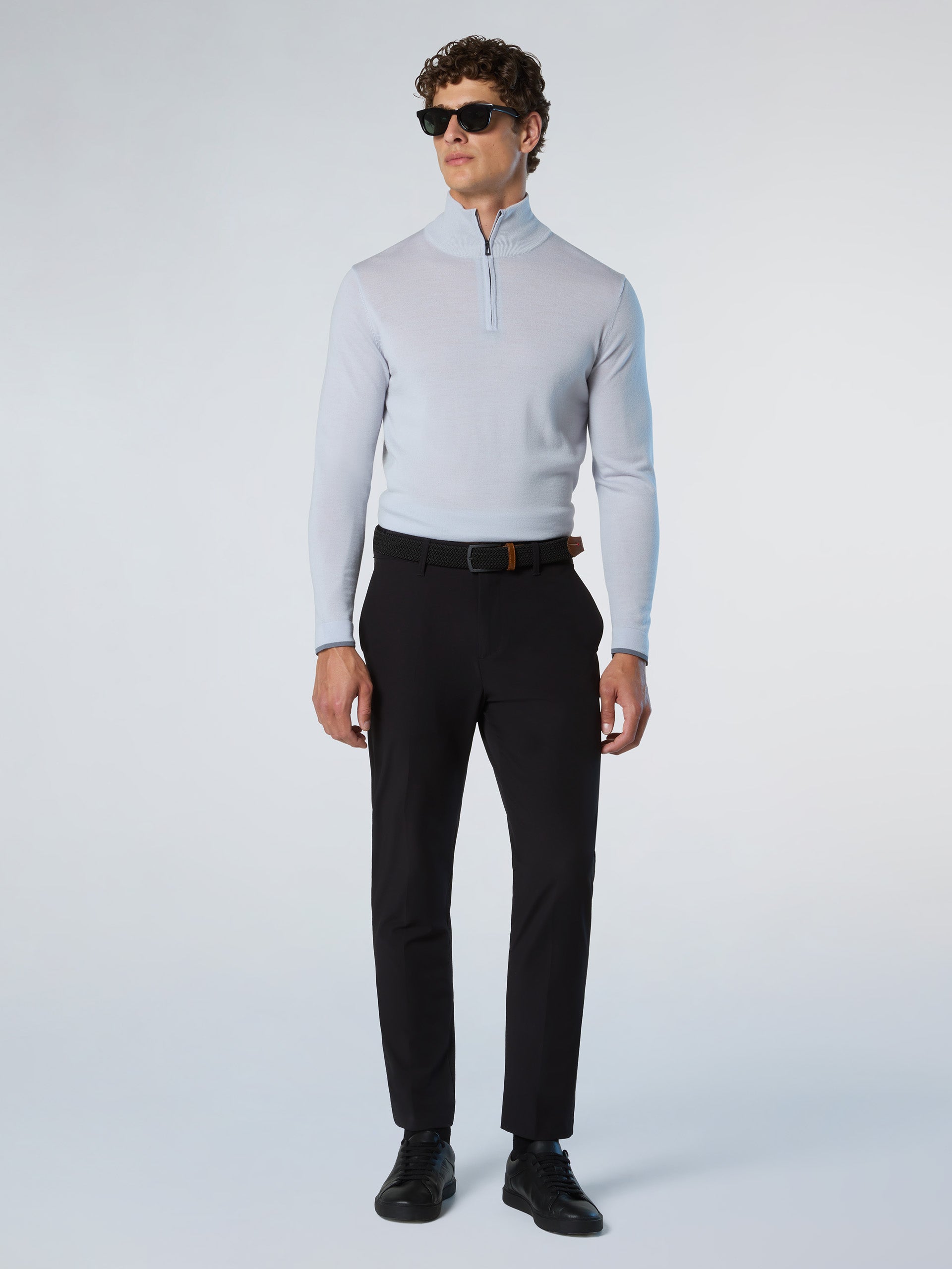 5 | Micro chip grey | half-zip-14gg-knitwear-699219