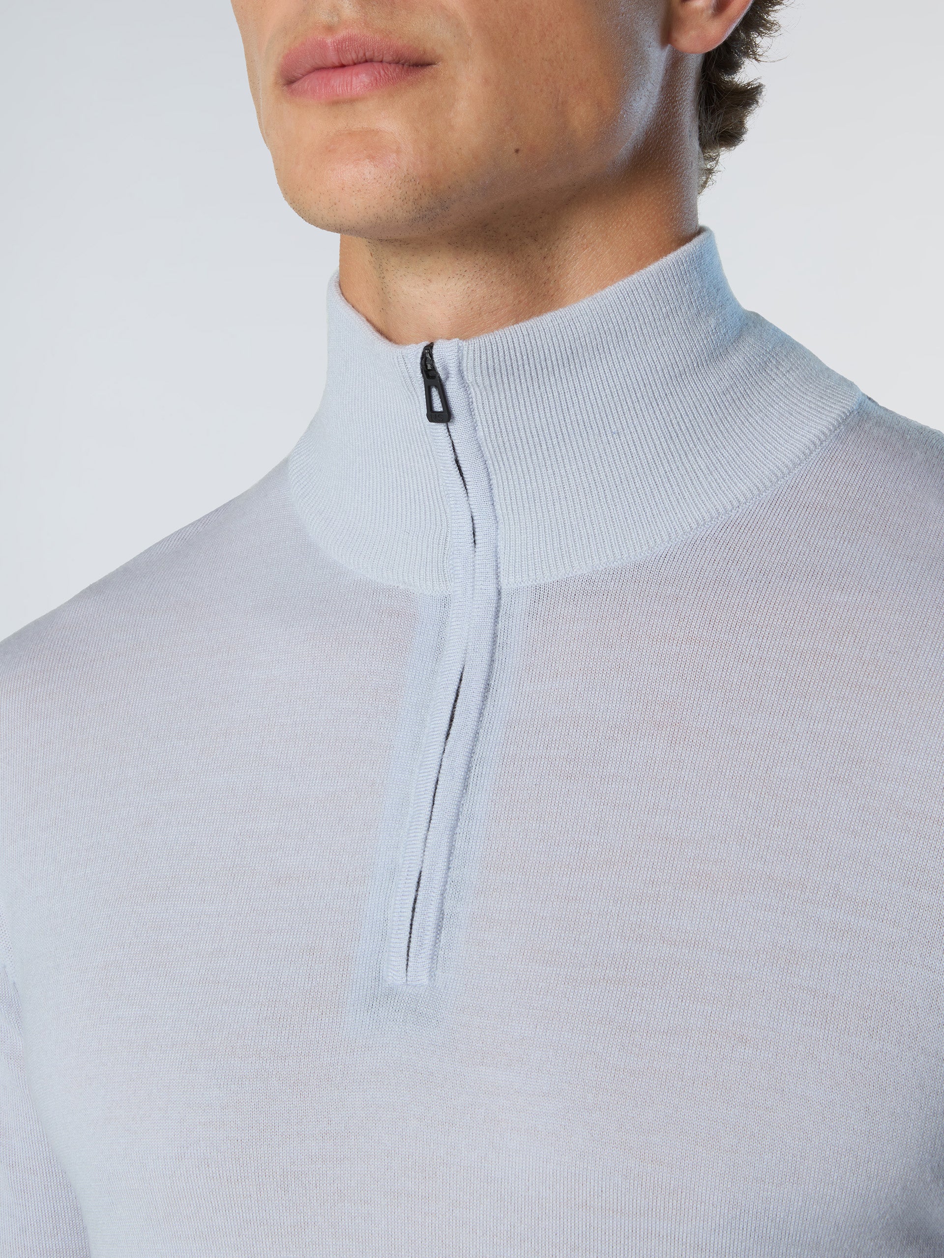 6 | Micro chip grey | half-zip-14gg-knitwear-699219