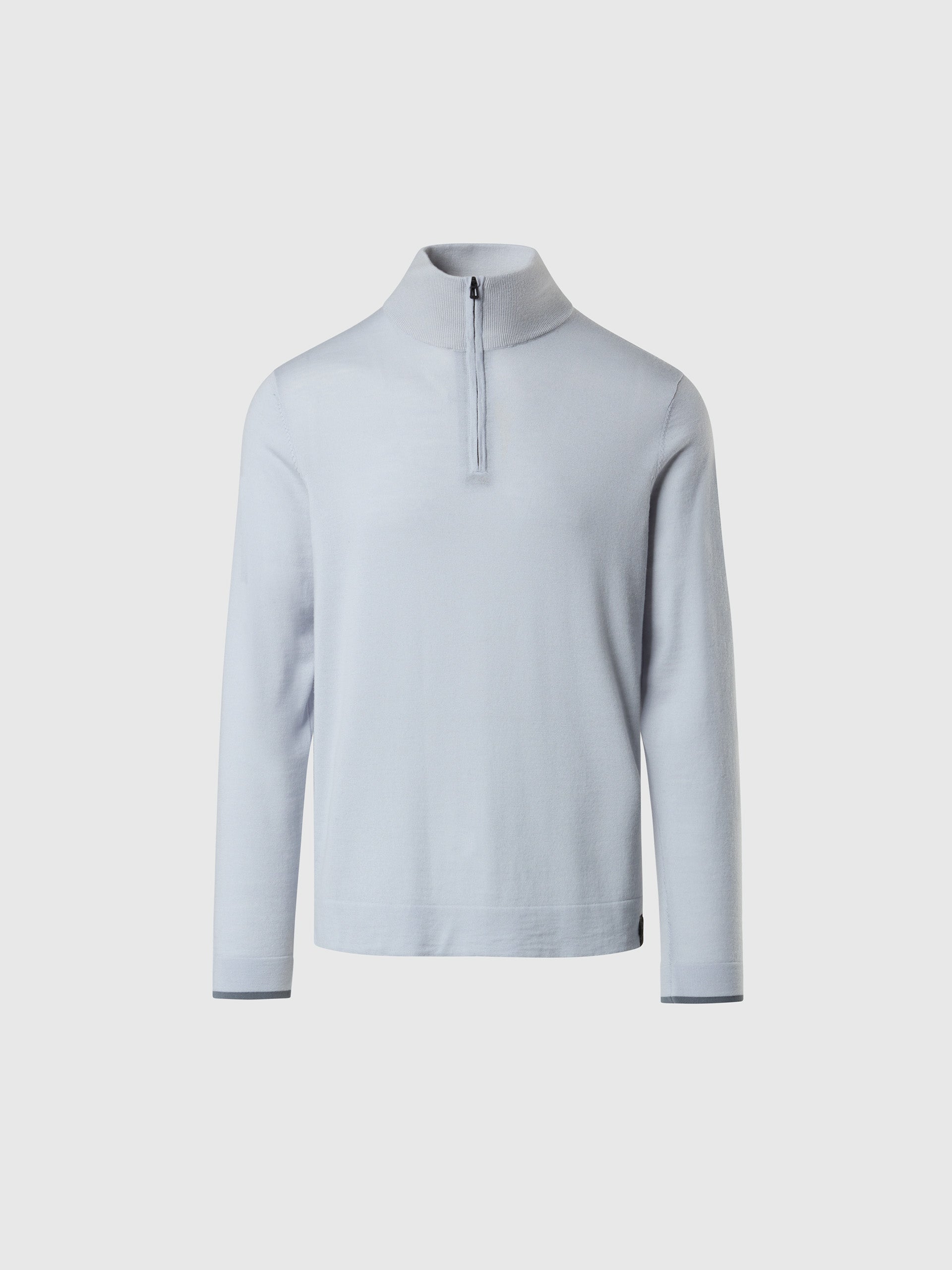 hover | Micro chip grey | half-zip-14gg-knitwear-699219