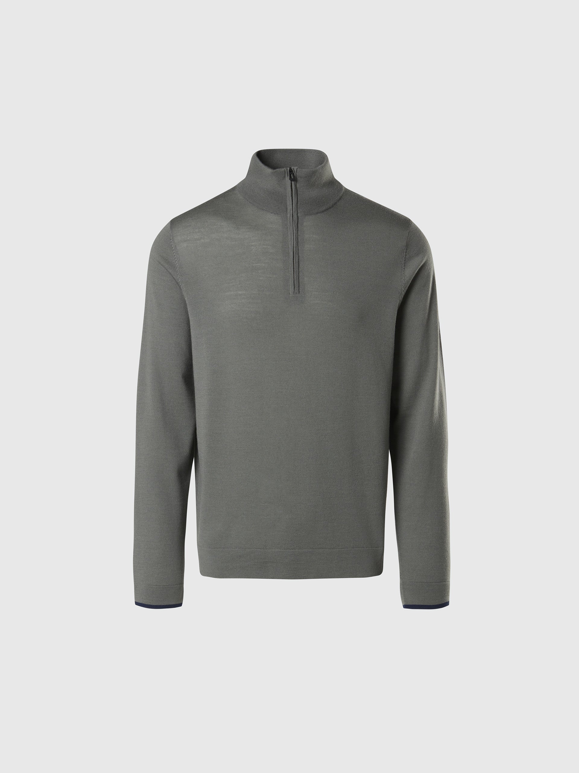 hover | City grey | half-zip-14gg-knitwear-699219
