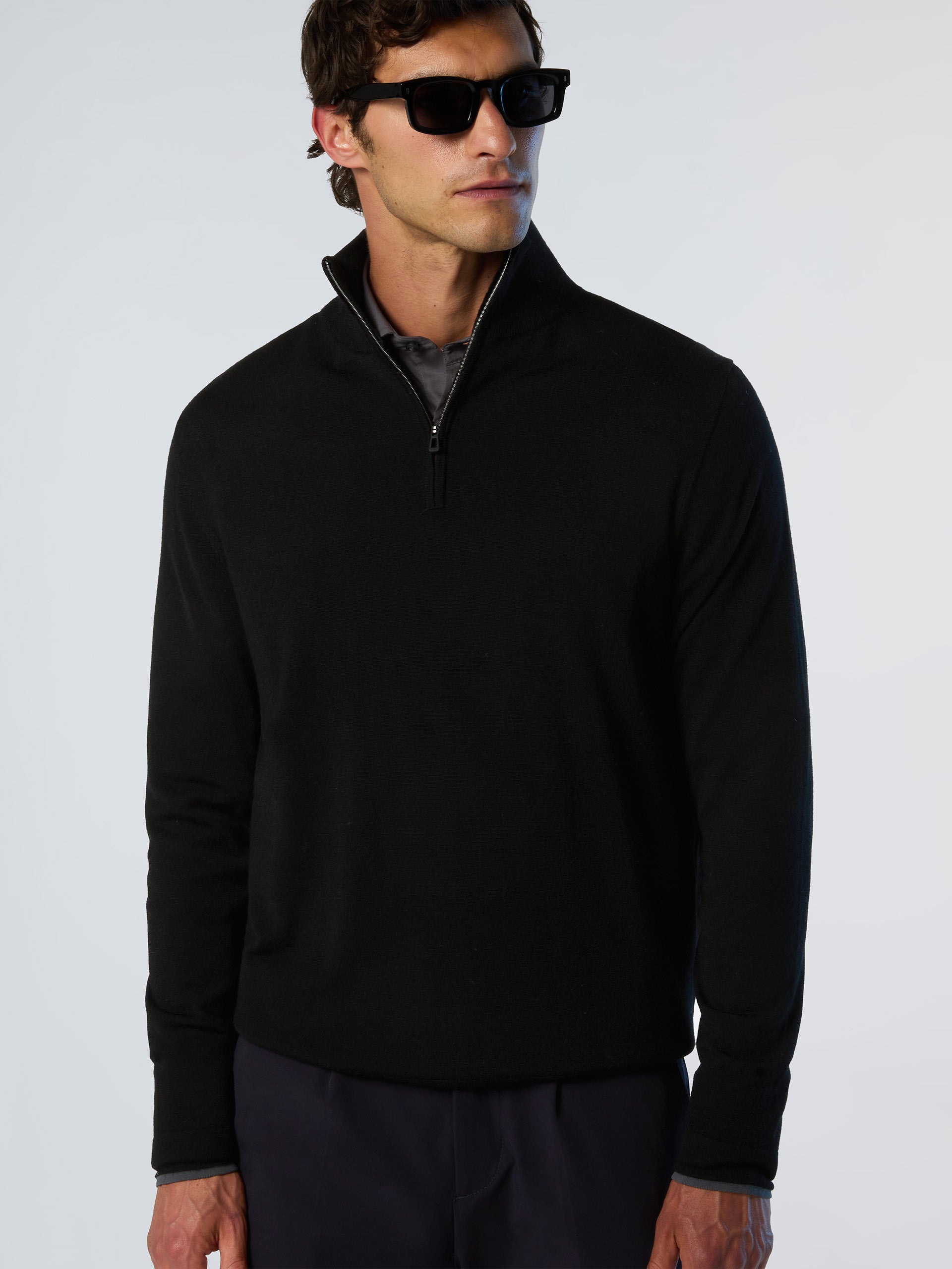 2 | Black | half-zip-14gg-knitwear-699219