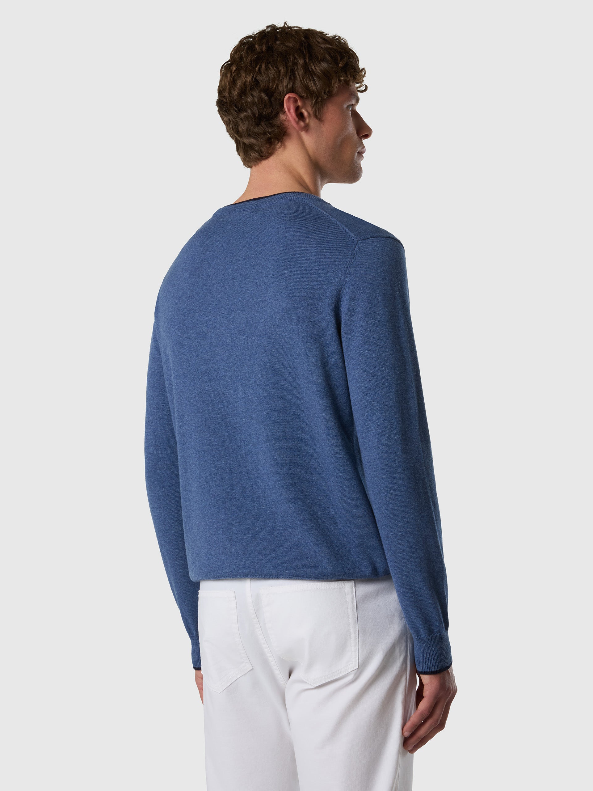4 | Denim blue melange | crewneck-12-gg-sweatshirt-699227