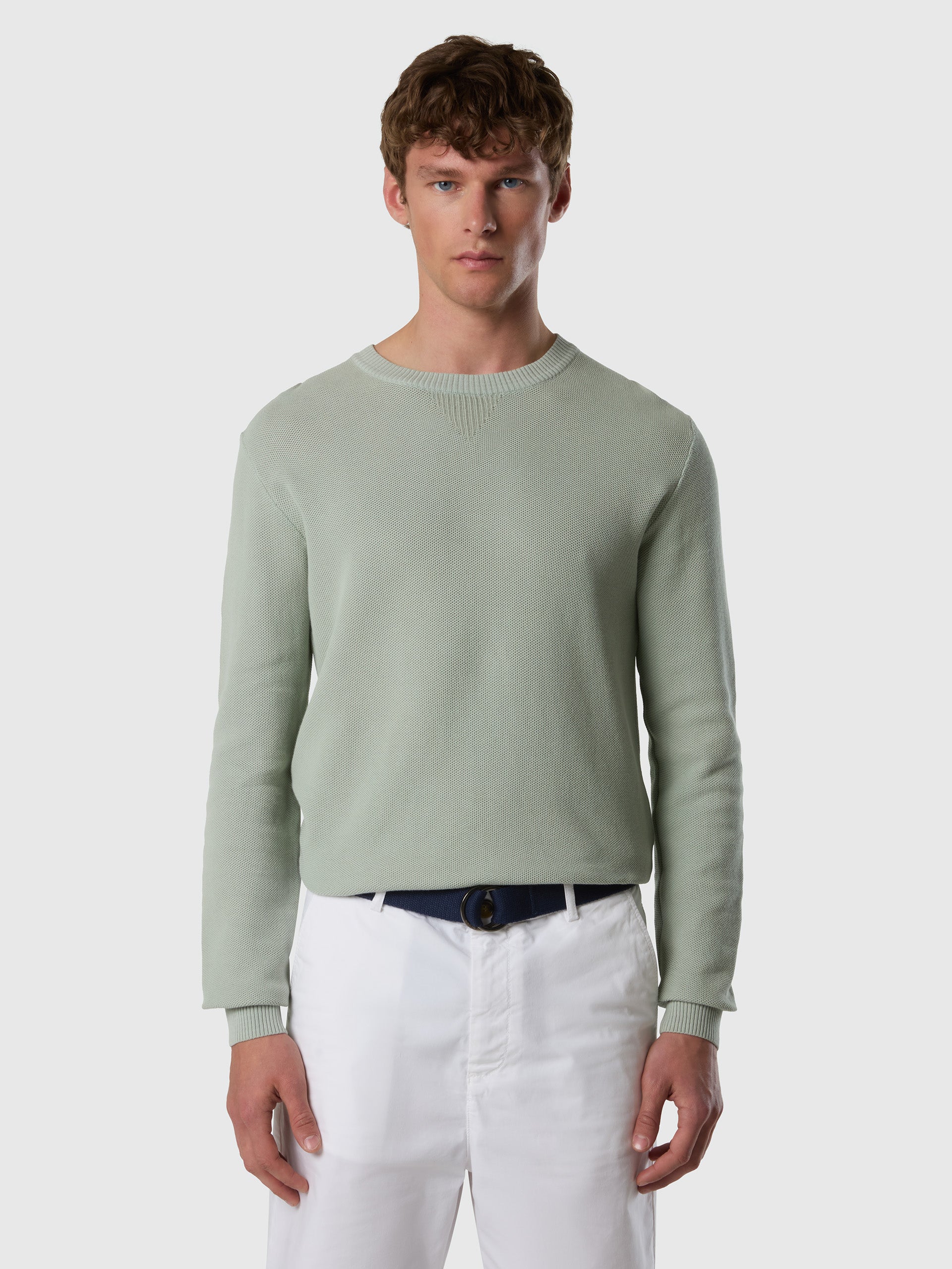 Honeycomb crew-neck sweater | North Sails