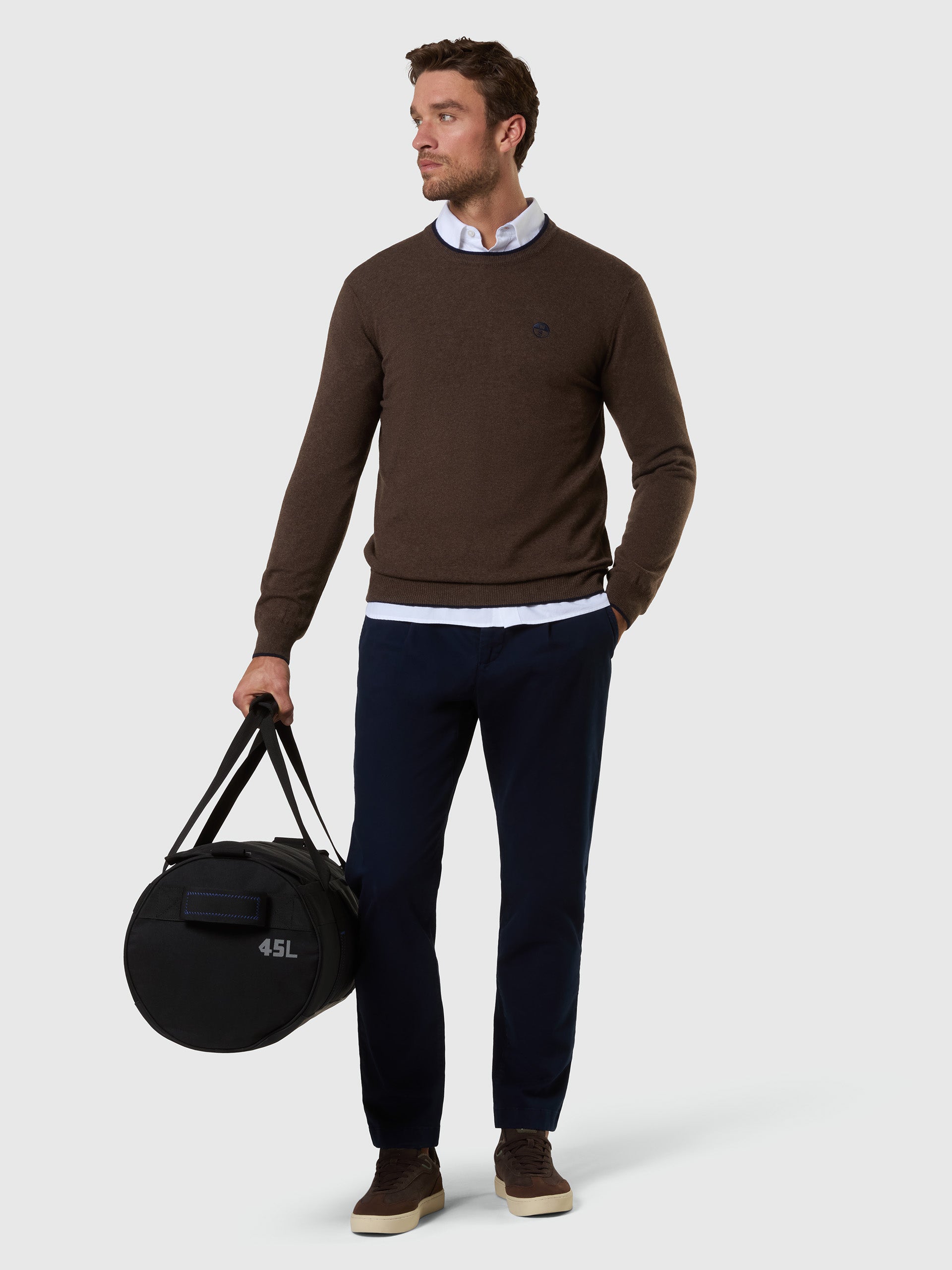5 | Walnut melange | crew-neck12gg-knitwear-699486