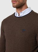 6 | Walnut melange | crew-neck12gg-knitwear-699486