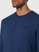 6 | China blue melange | crew-neck12gg-knitwear-699486