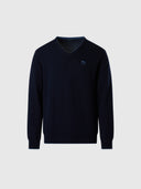 hover | Navy blue | v-neck12gg-knitwear-699487