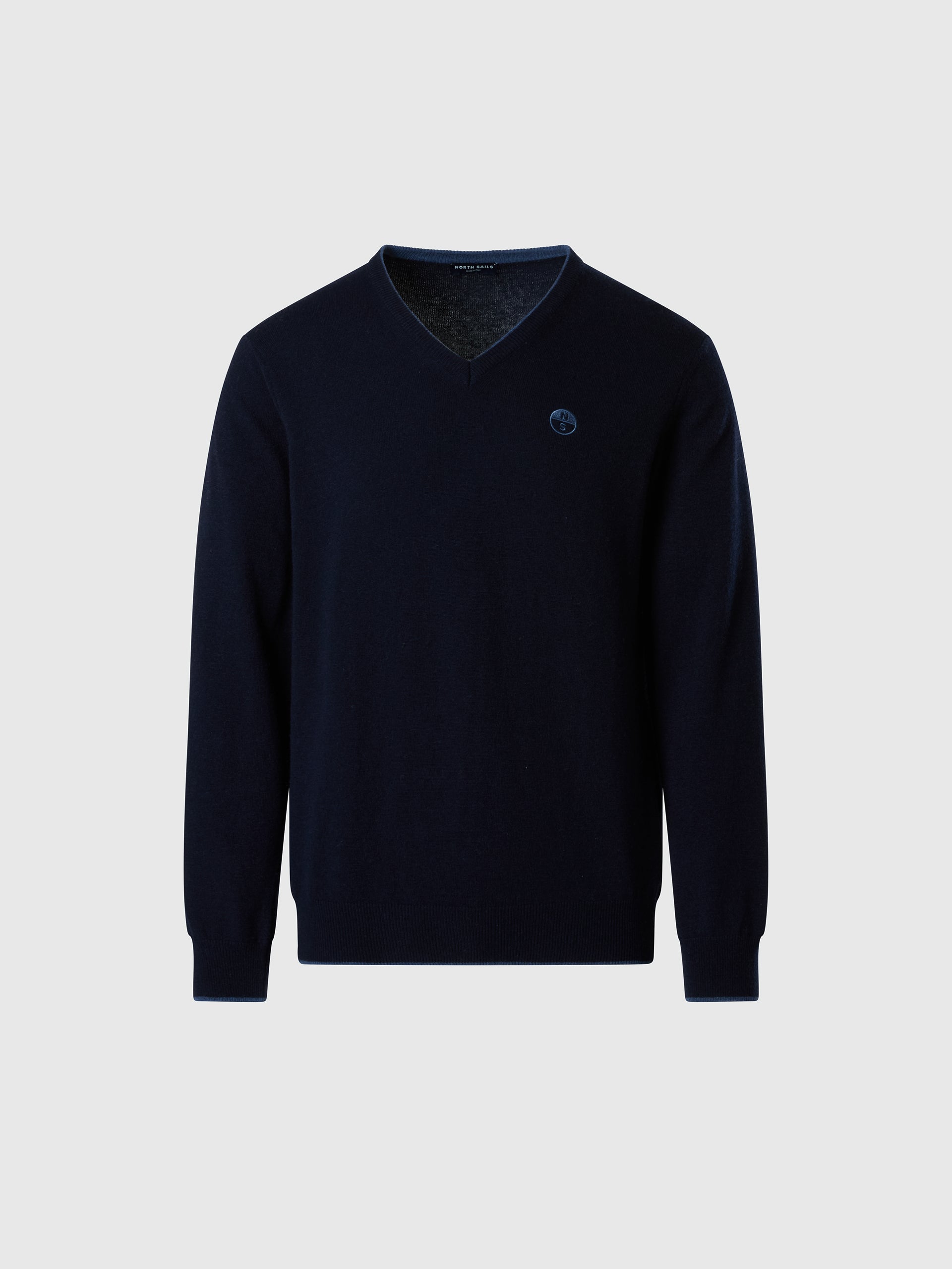 hover | Navy blue | v-neck12gg-knitwear-699487