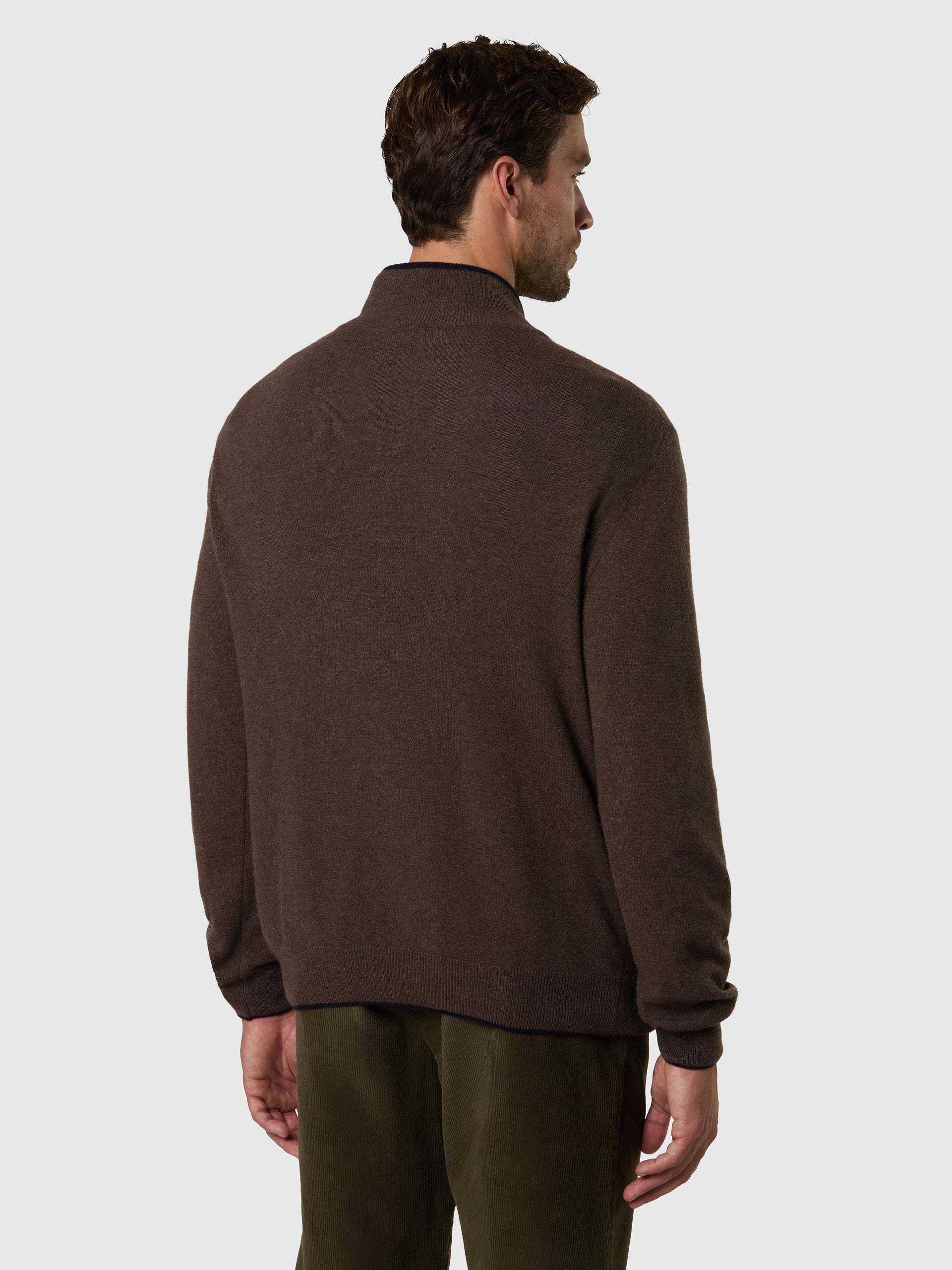 4 | Walnut melange | half-zip--12gg-knitwear-699490