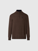 hover | Walnut melange | half-zip--12gg-knitwear-699490