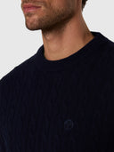 6 | Navy blue | crewneck-7gg-knitwear-699491