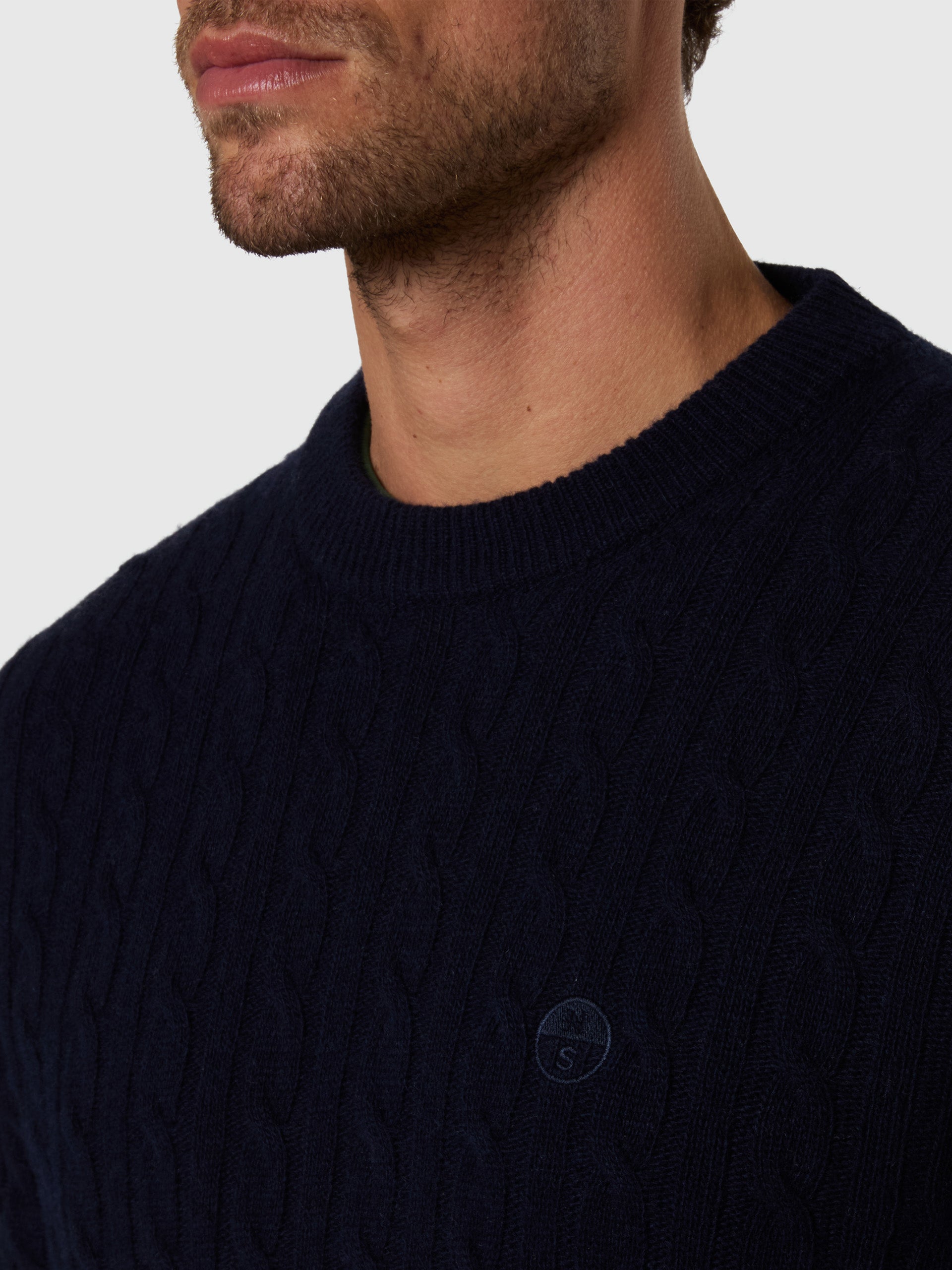 6 | Navy blue | crewneck-7gg-knitwear-699491