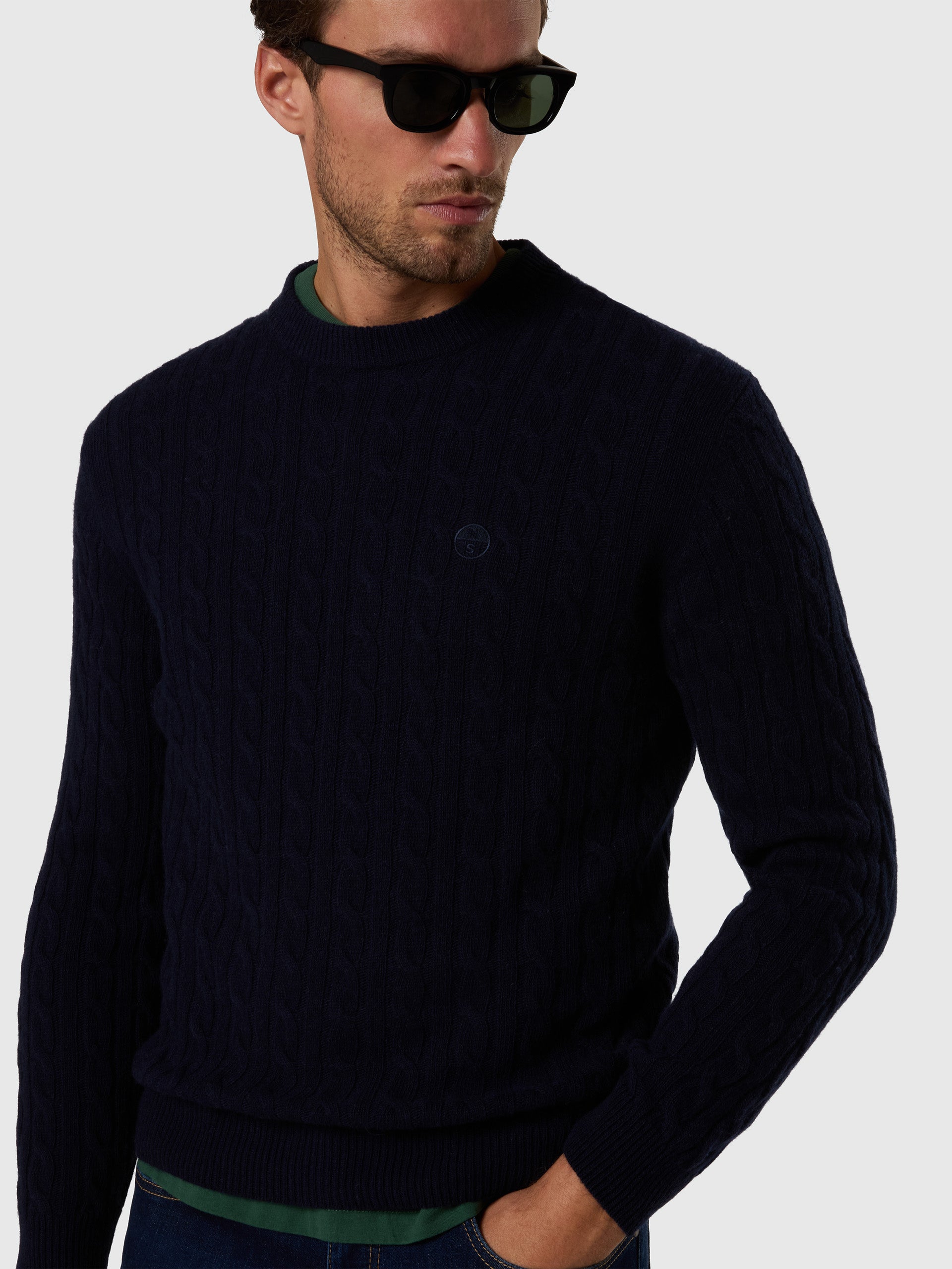 2 | Navy blue | crewneck-7gg-knitwear-699491