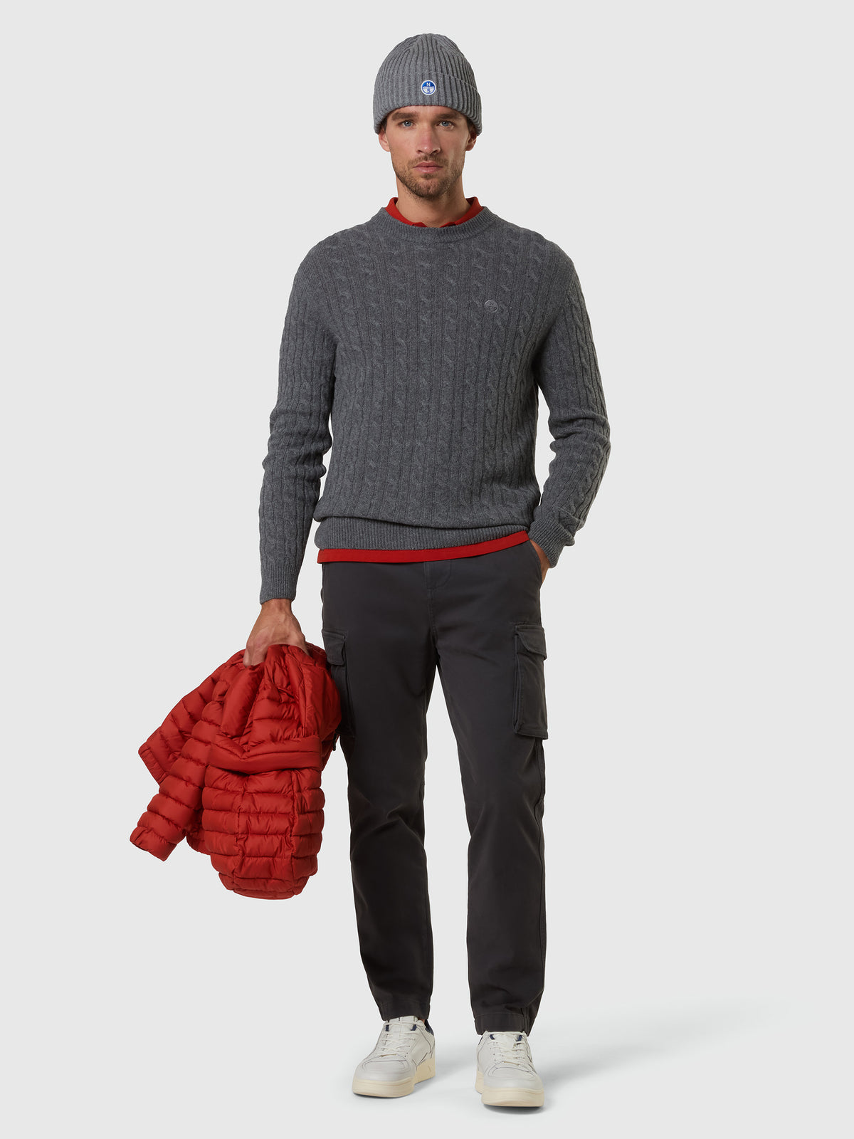 5 | Medium grey melange | crewneck-7gg-knitwear-699491