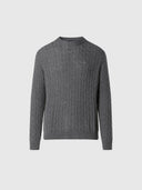hover | Medium grey melange | crewneck-7gg-knitwear-699491