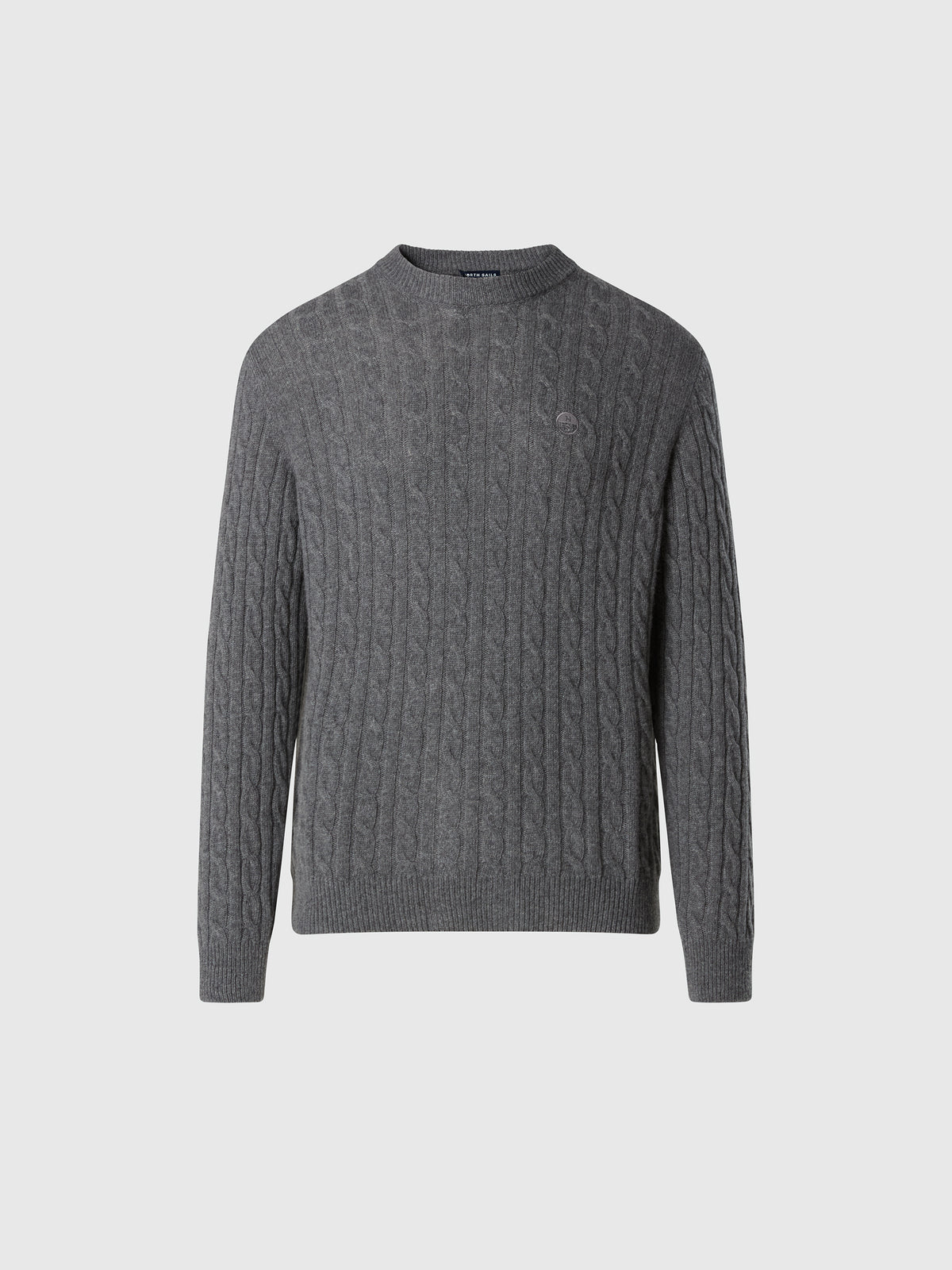 hover | Medium grey melange | crewneck-7gg-knitwear-699491