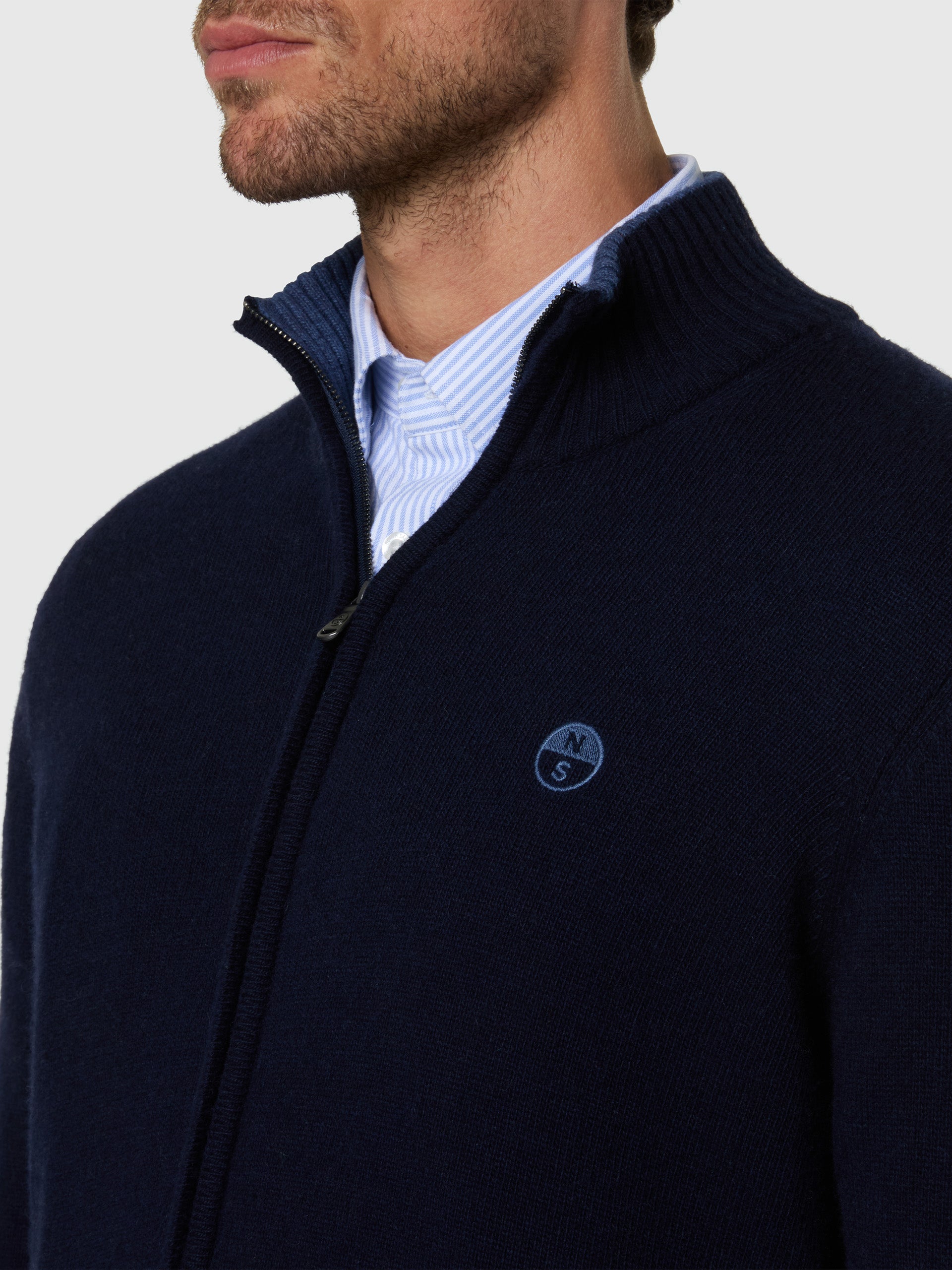6 | Navy blue | full-zip-7gg-knitwear-699528