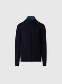 hover | Navy blue | full-zip-7gg-knitwear-699528