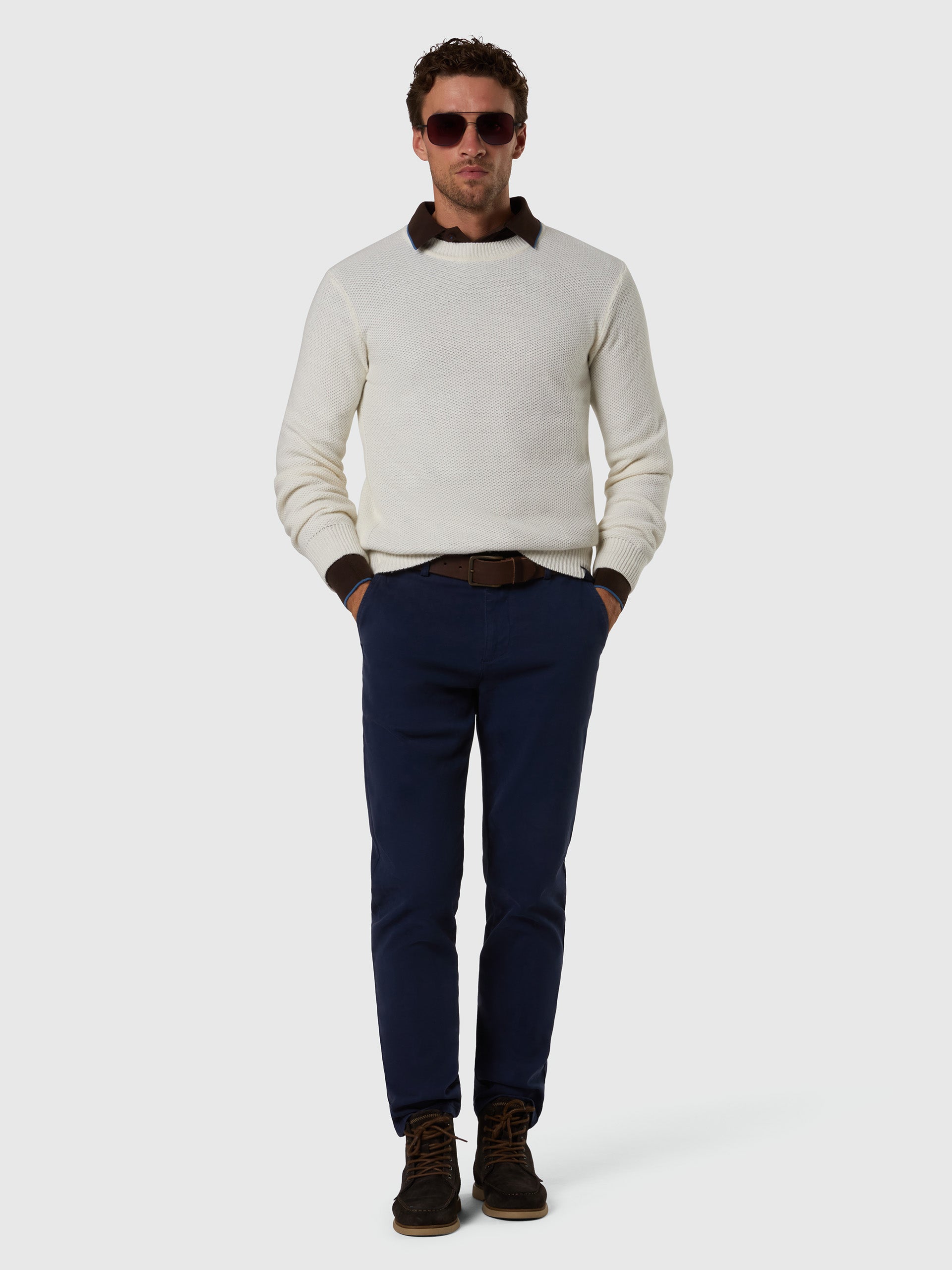 5 | Marshmallow | crew-neck-7gg-knitwear-699584