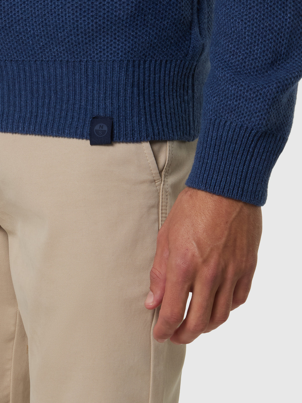 6 | China blue melange | crew-neck-7gg-knitwear-699584