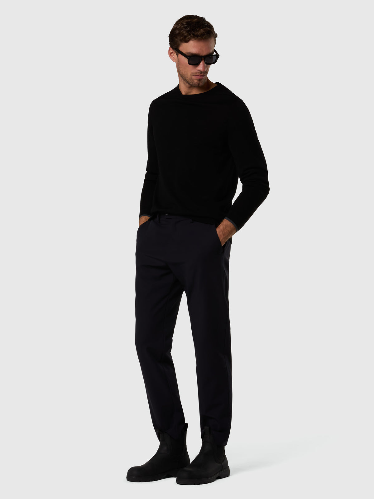 5 | Black | crewneck-14gg-knitwear-699604