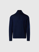 hover | Navy blue | half-zip-14gg-knitwear-699606