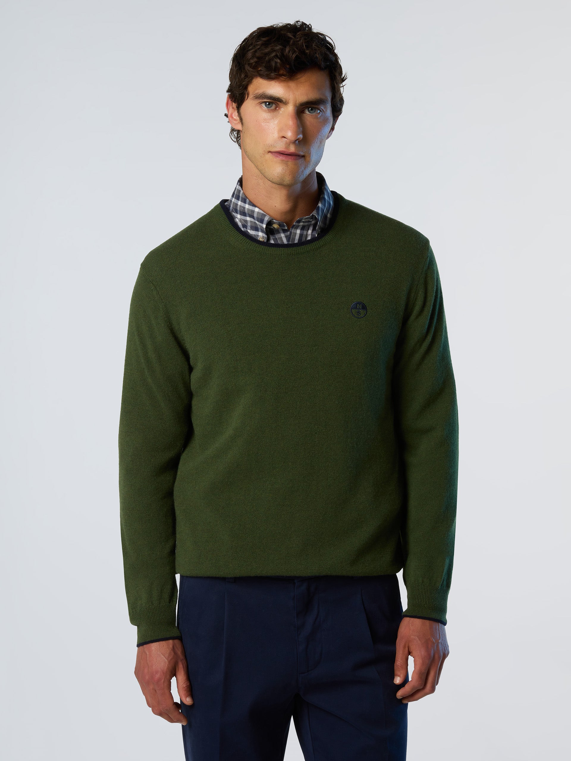 1 | Ivy green | crewneck-12gg-knitwear-699775-1