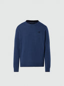 hover | China blue melange | crewneck-12gg-knitwear-699775-1