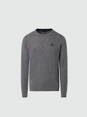 hover | Medium grey melange | crewneck-12gg-knitwear-699775-1