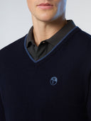 6 | Navy blue | v-neck-12-gg-knitwear-699776-1