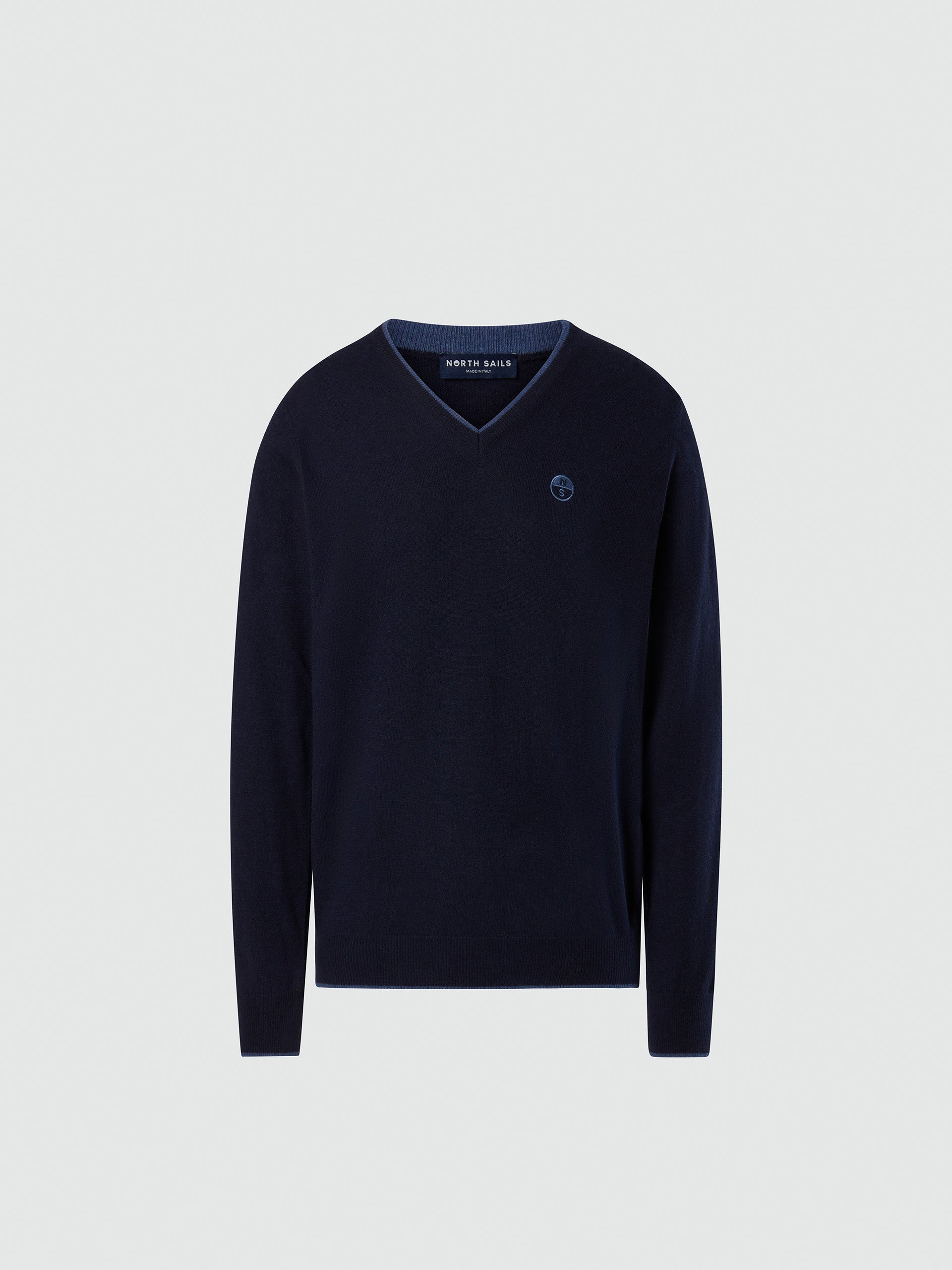 hover | Navy blue | v-neck-12-gg-knitwear-699776-1
